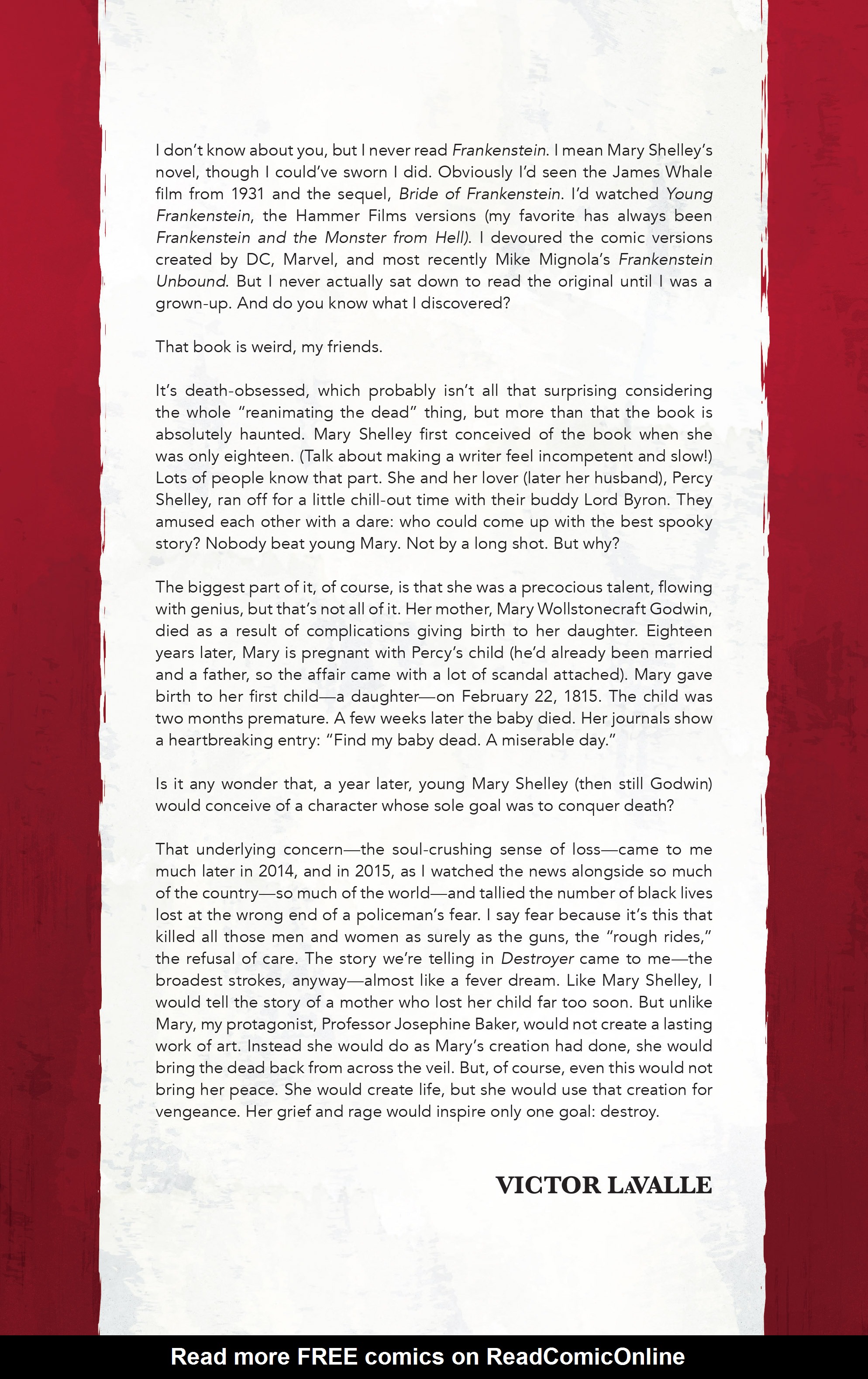 Read online Victor LaValle's Destroyer comic -  Issue #1 - 27