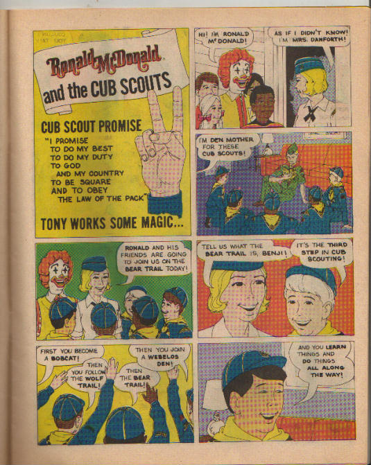 Read online Ronald McDonald Adventures in Scouting comic -  Issue # Full - 4