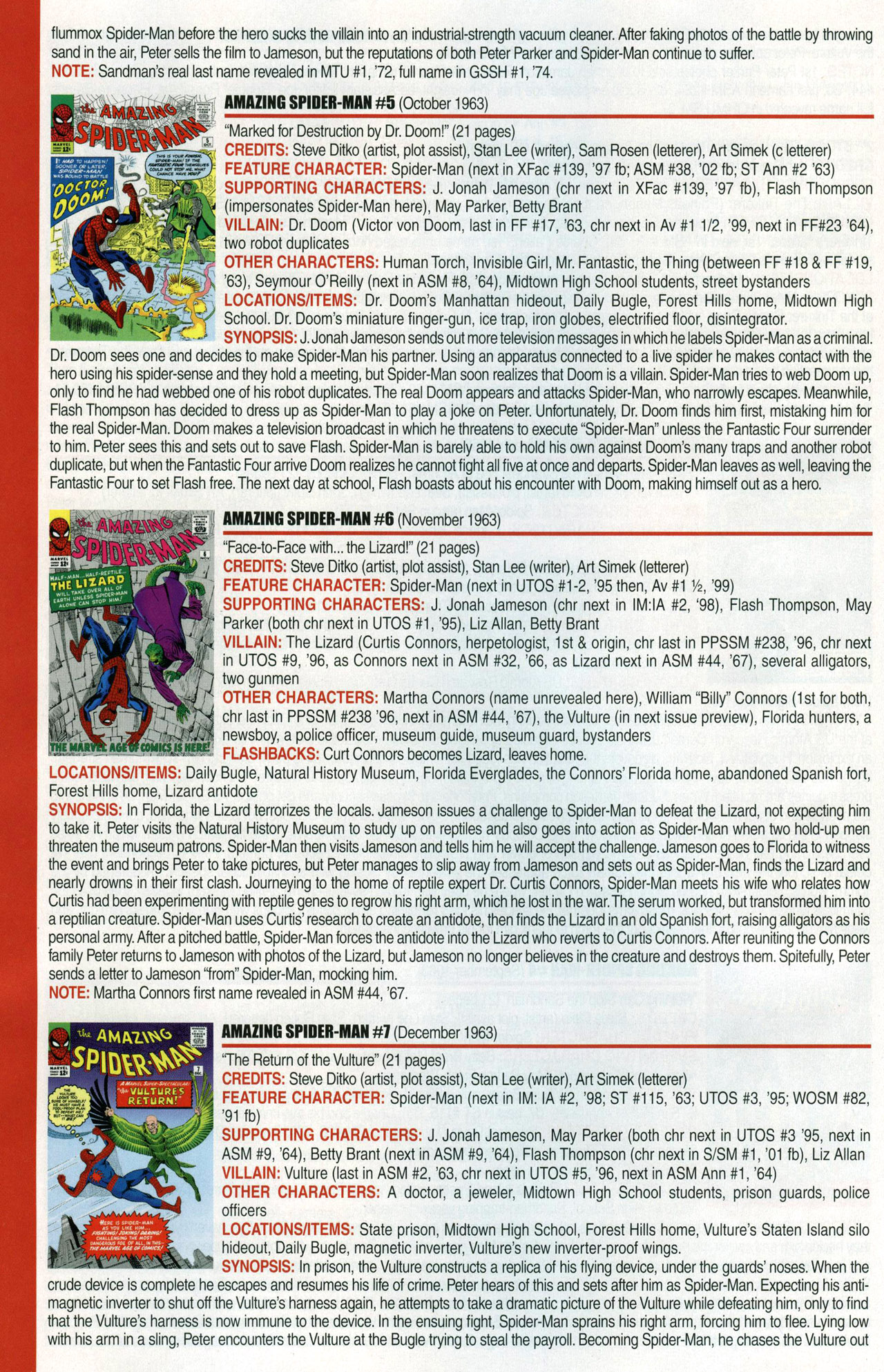 Read online Official Index to the Marvel Universe comic -  Issue #1 - 6