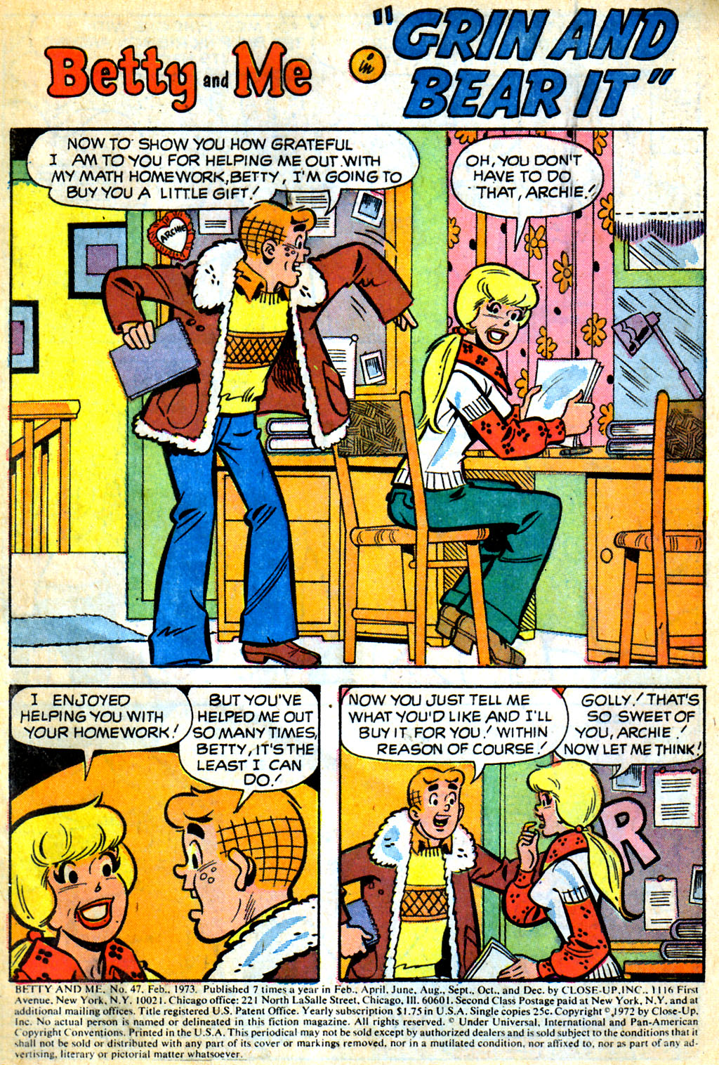 Read online Betty and Me comic -  Issue #47 - 2