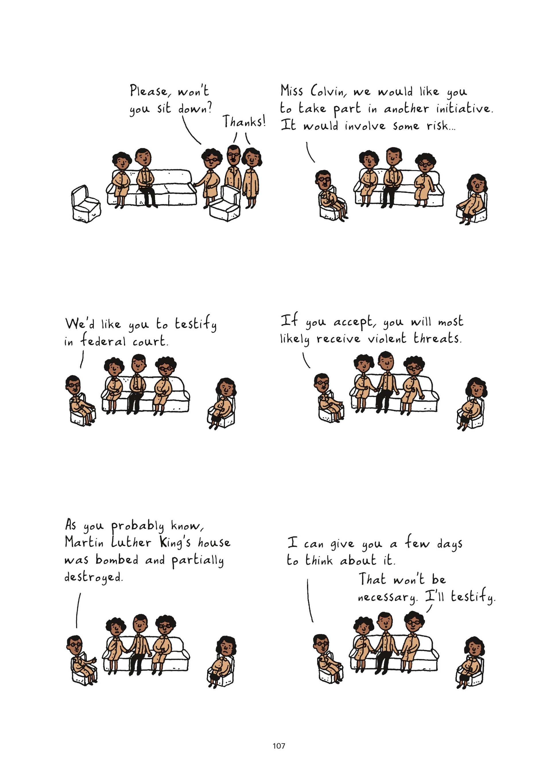 Read online Colored: The Unsung Life of Claudette Colvin comic -  Issue # TPB - 105