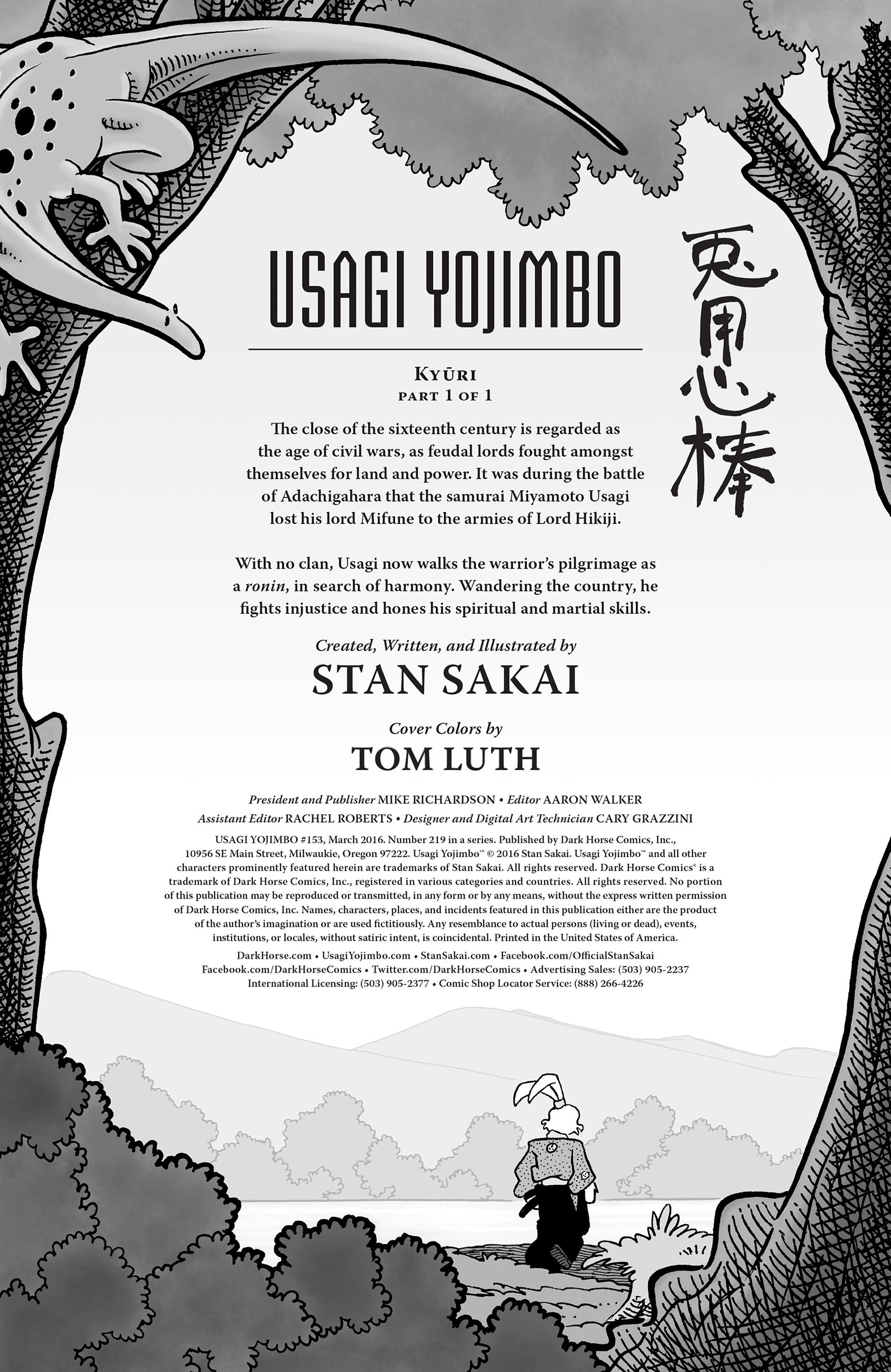 Read online Usagi Yojimbo (1996) comic -  Issue #153 - 2