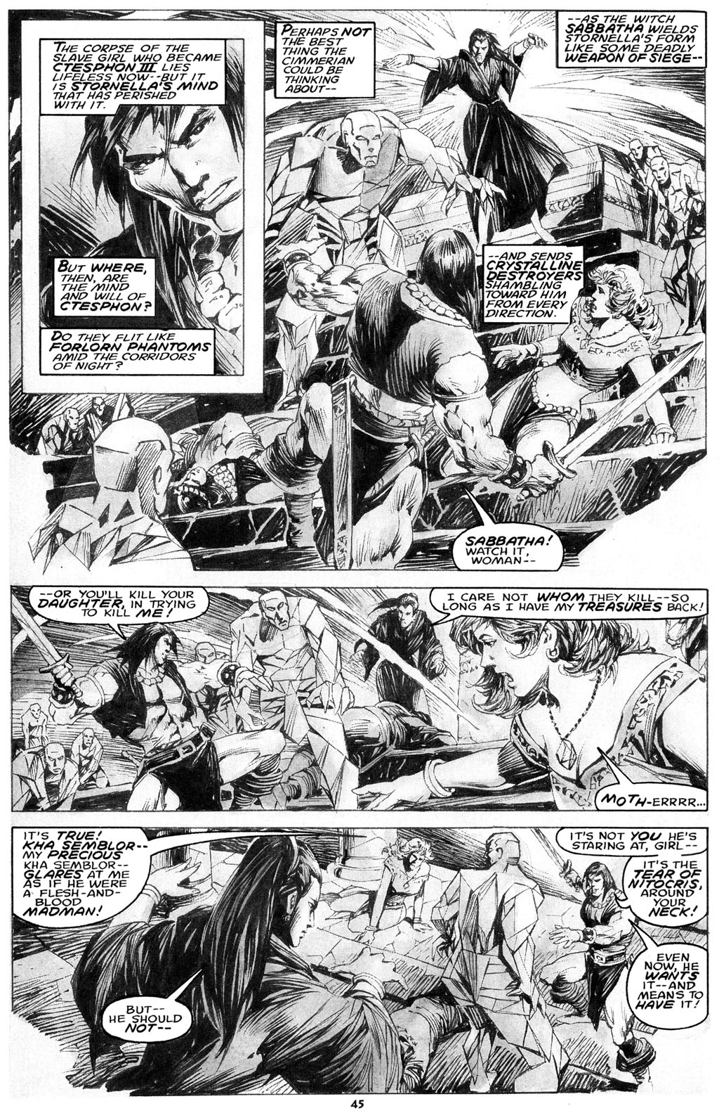 Read online The Savage Sword Of Conan comic -  Issue #216 - 47