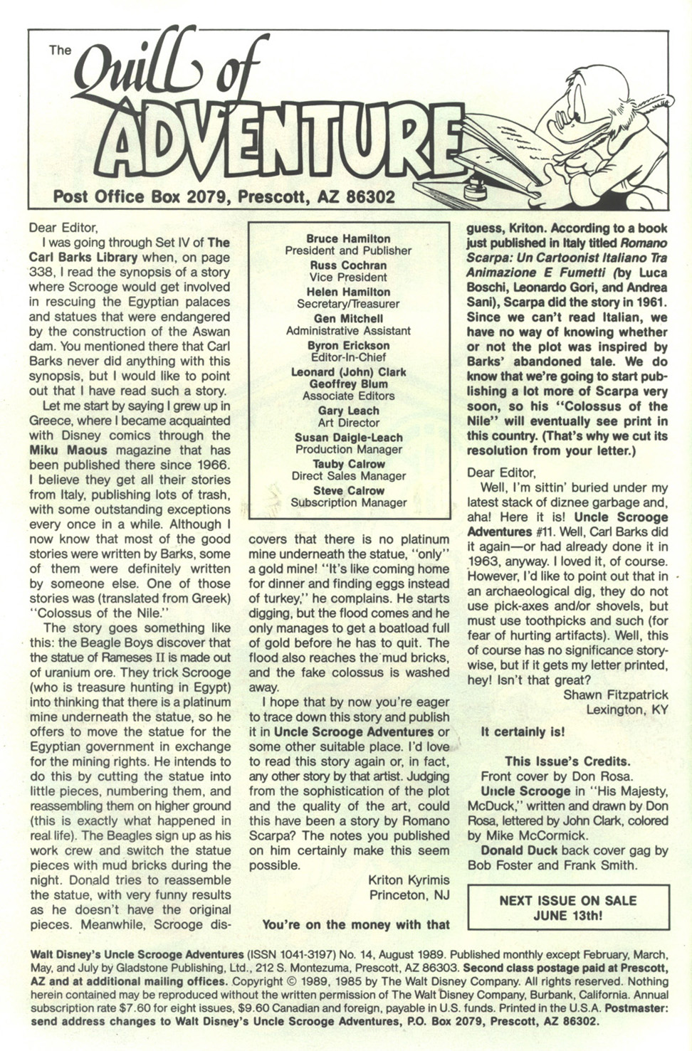 Read online Walt Disney's Uncle Scrooge Adventures comic -  Issue #14 - 2