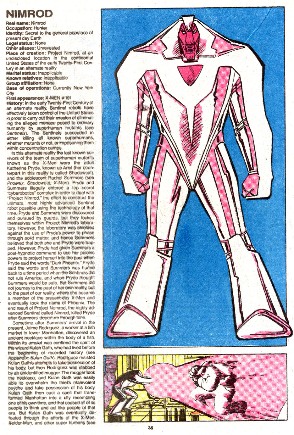 Read online The Official Handbook of the Marvel Universe Deluxe Edition comic -  Issue #9 - 42