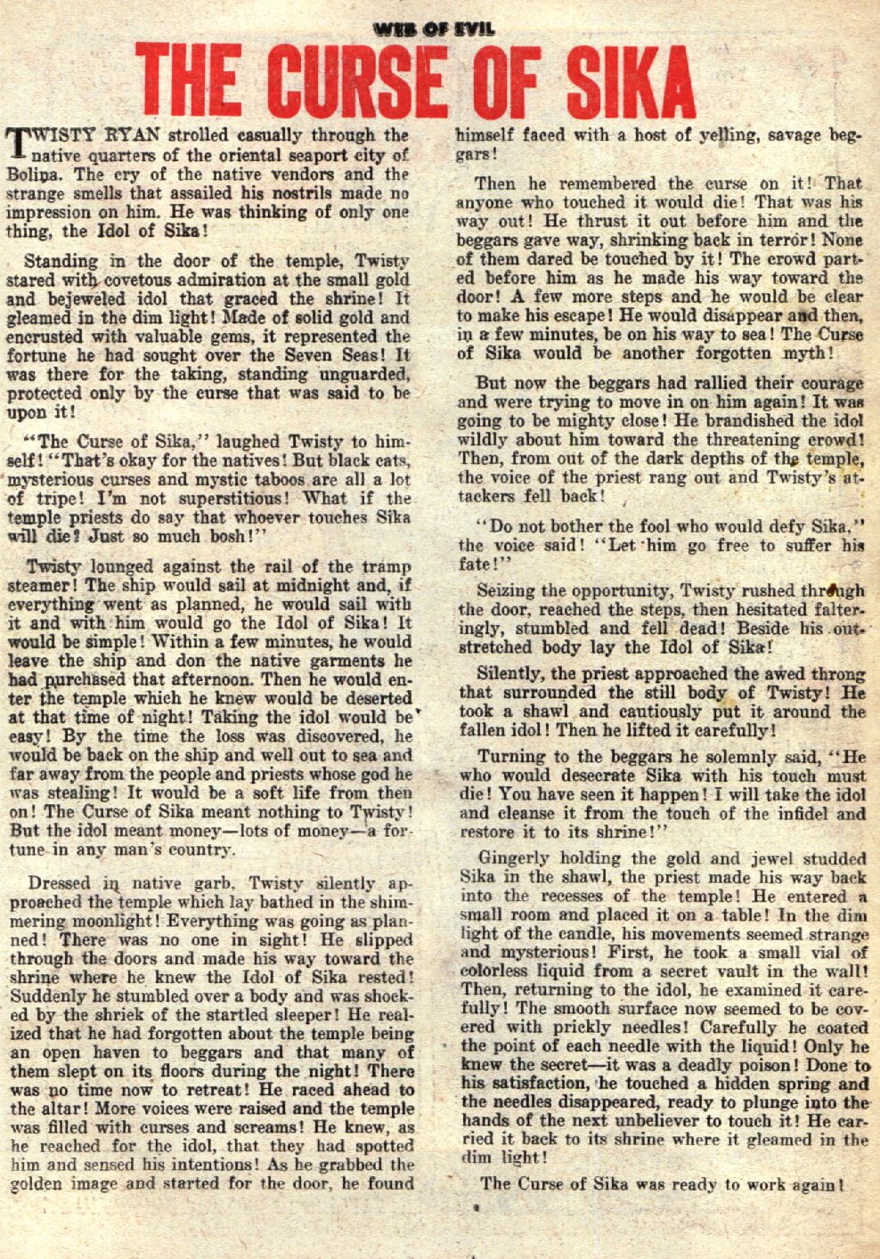 Read online Web of Evil comic -  Issue #12 - 26