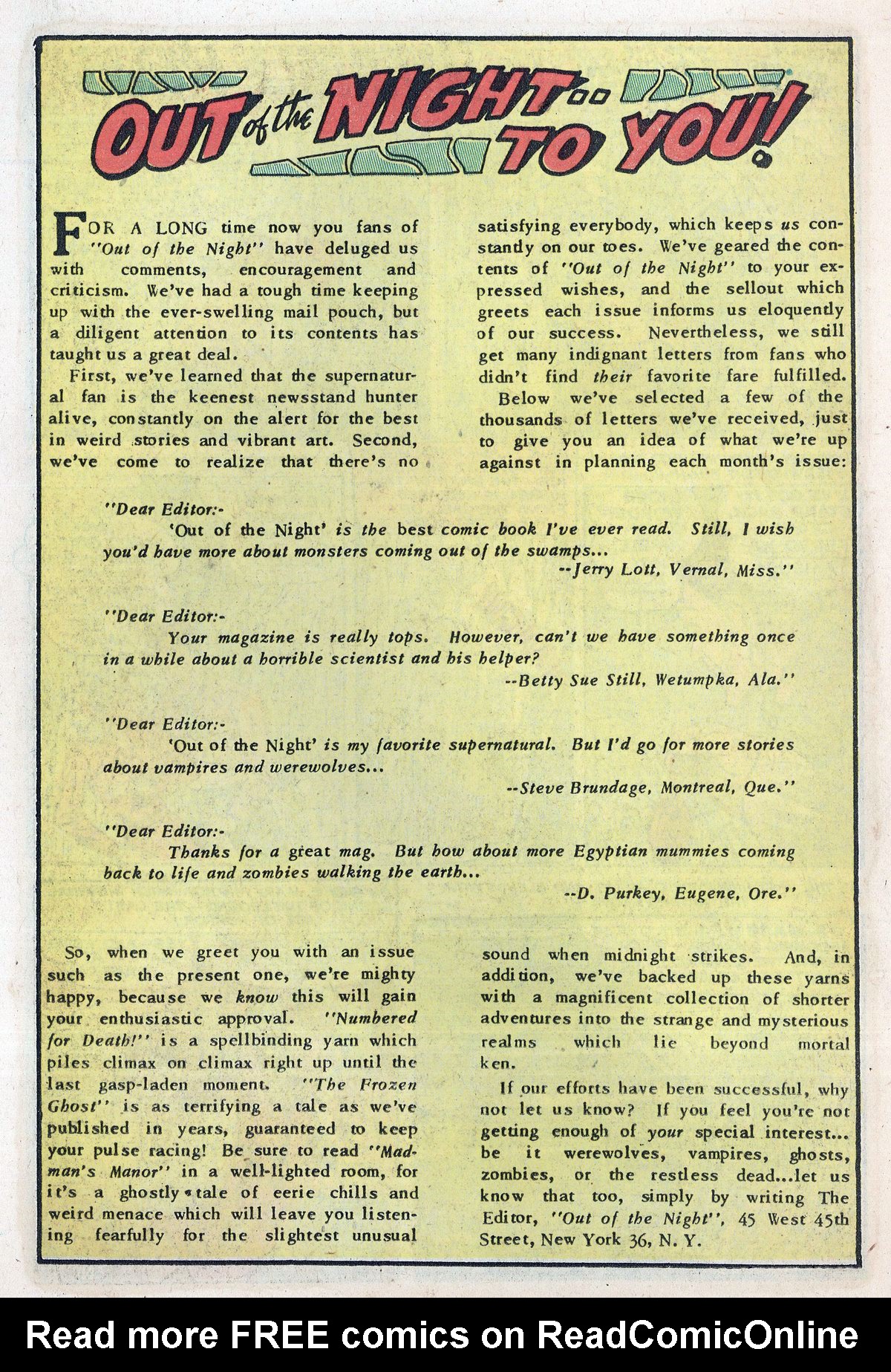 Read online Out of the Night comic -  Issue #8 - 22