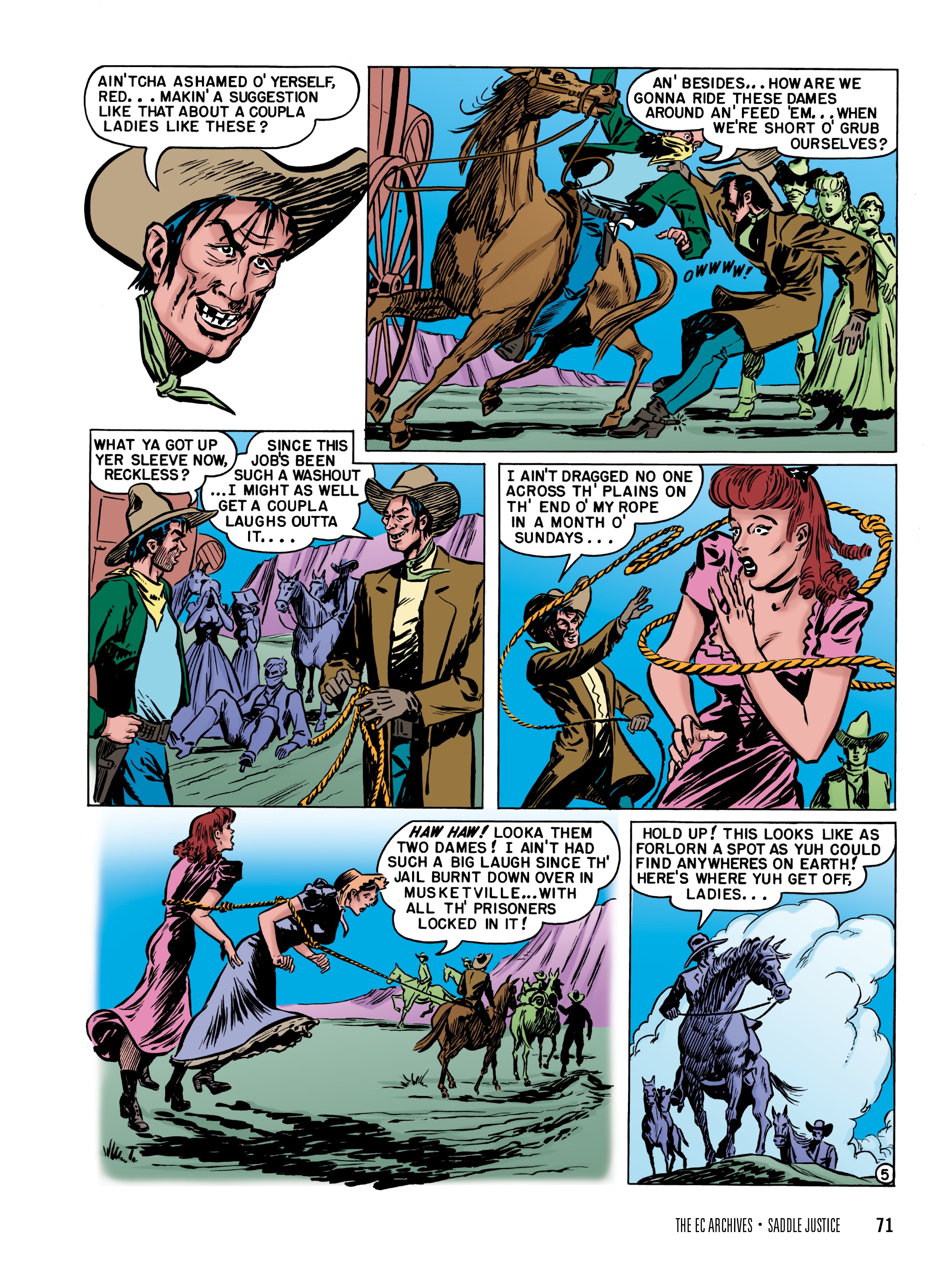 Read online The EC Archives: Saddle Justice comic -  Issue # TPB (Part 1) - 73
