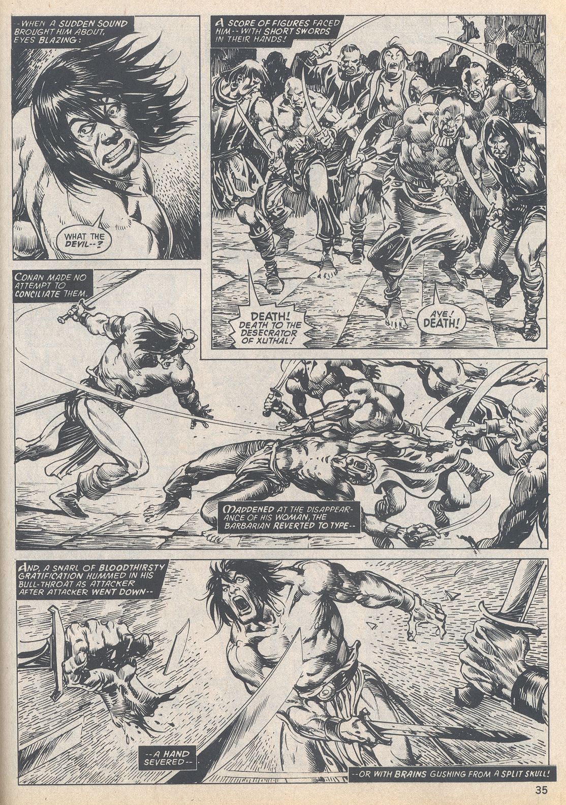 Read online The Savage Sword Of Conan comic -  Issue #20 - 35