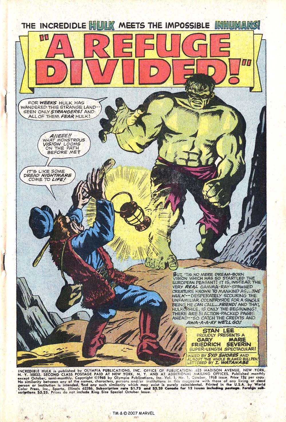 Read online The Incredible Hulk (1968) comic -  Issue # _Annual 1968 - 3