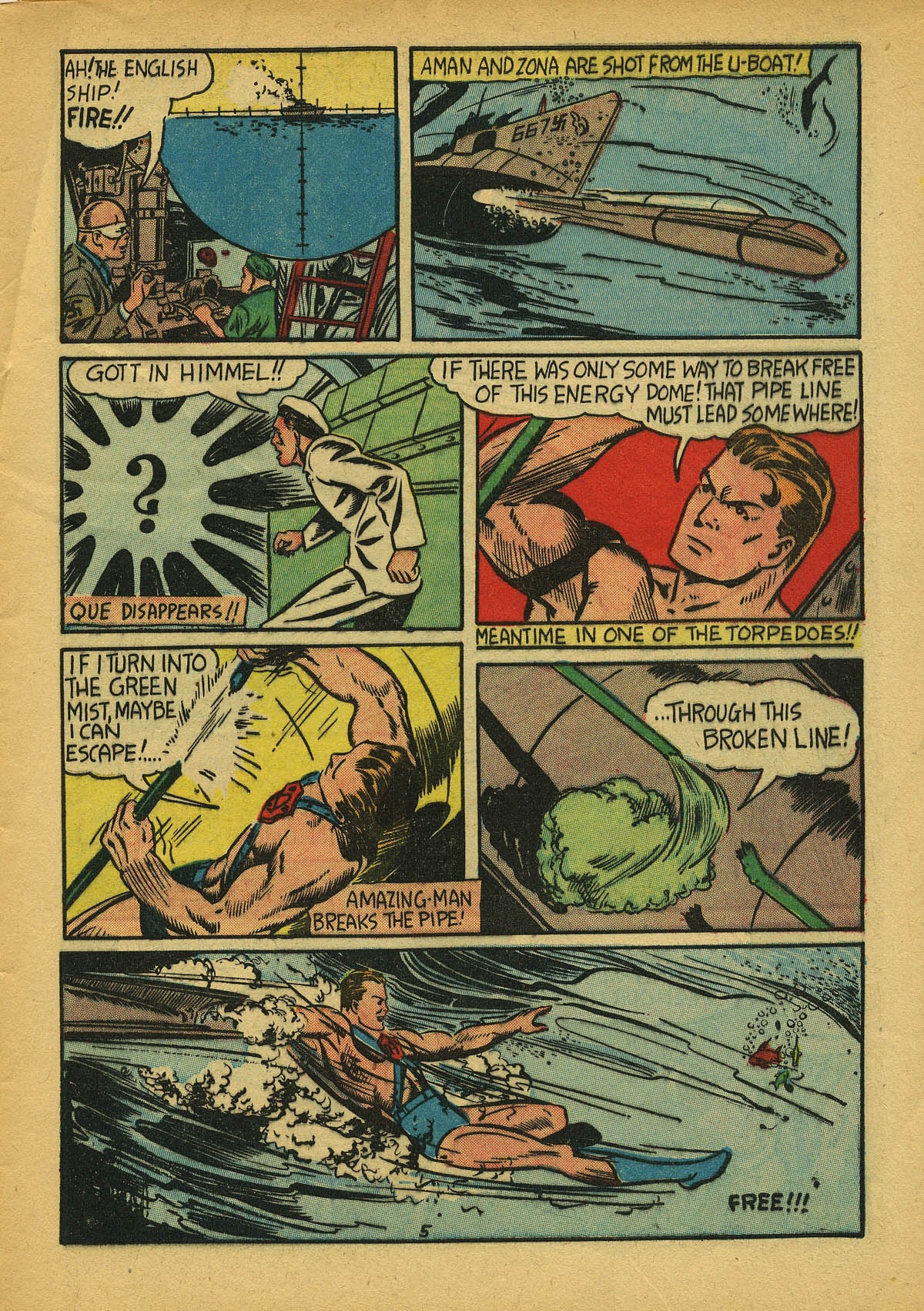 Read online Amazing Man Comics comic -  Issue #22 - 8