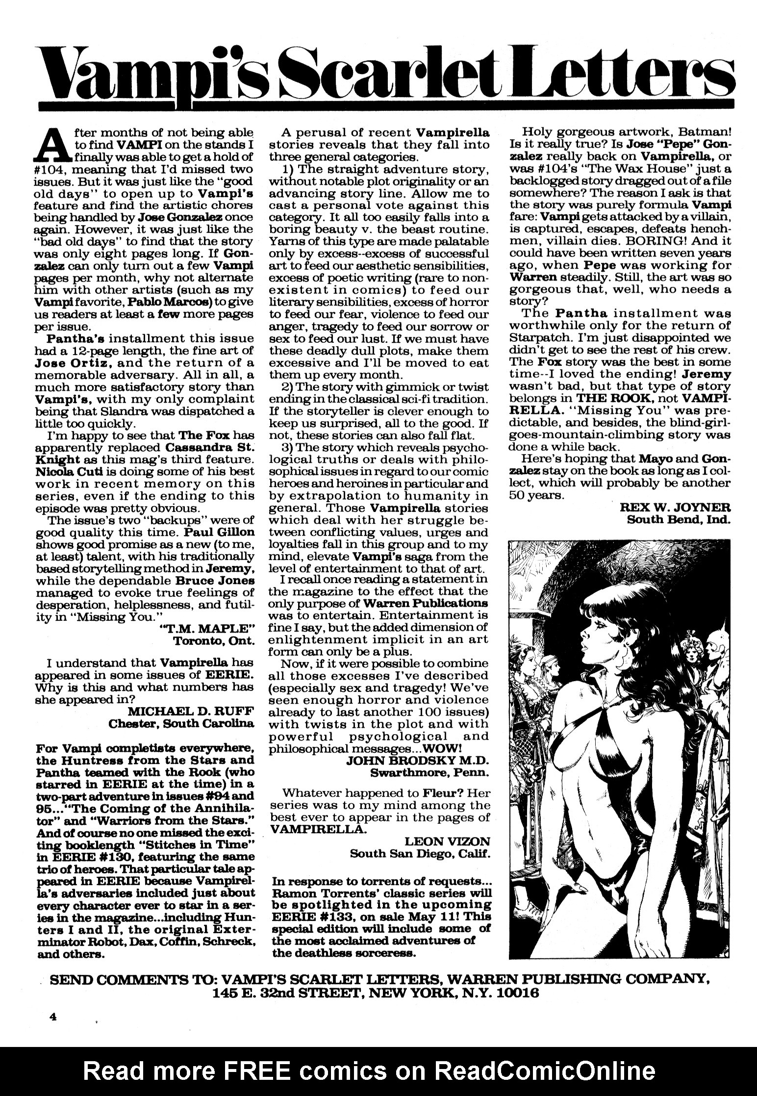 Read online Vampirella (1969) comic -  Issue #106 - 4