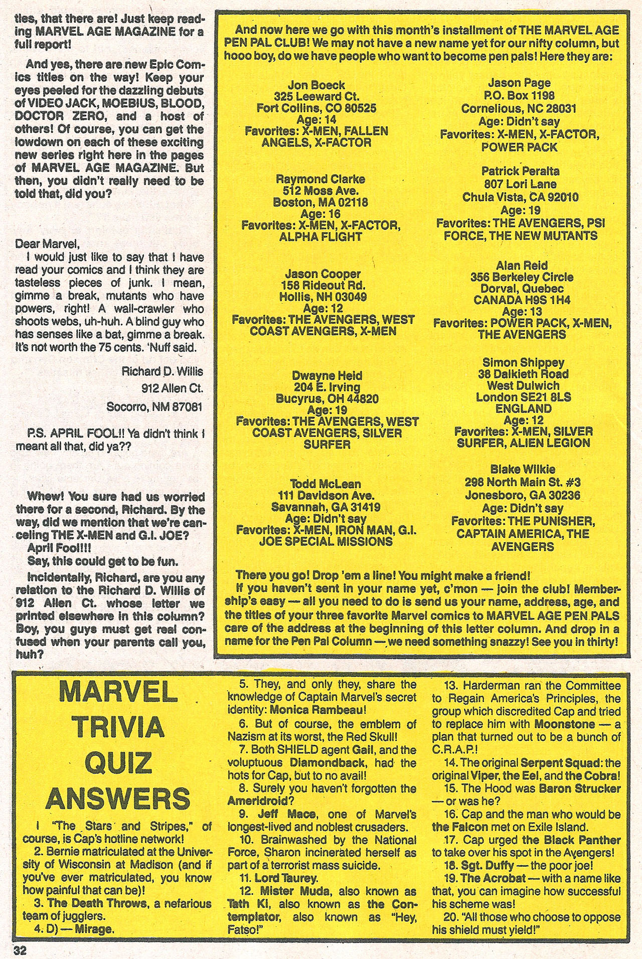 Read online Marvel Age comic -  Issue #57 - 33
