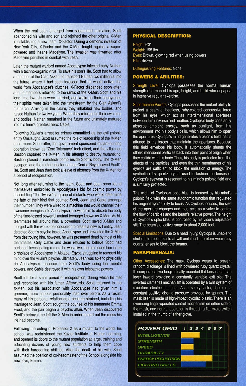 Official Handbook of the Marvel Universe: X-Men 2004 issue Full - Page 8