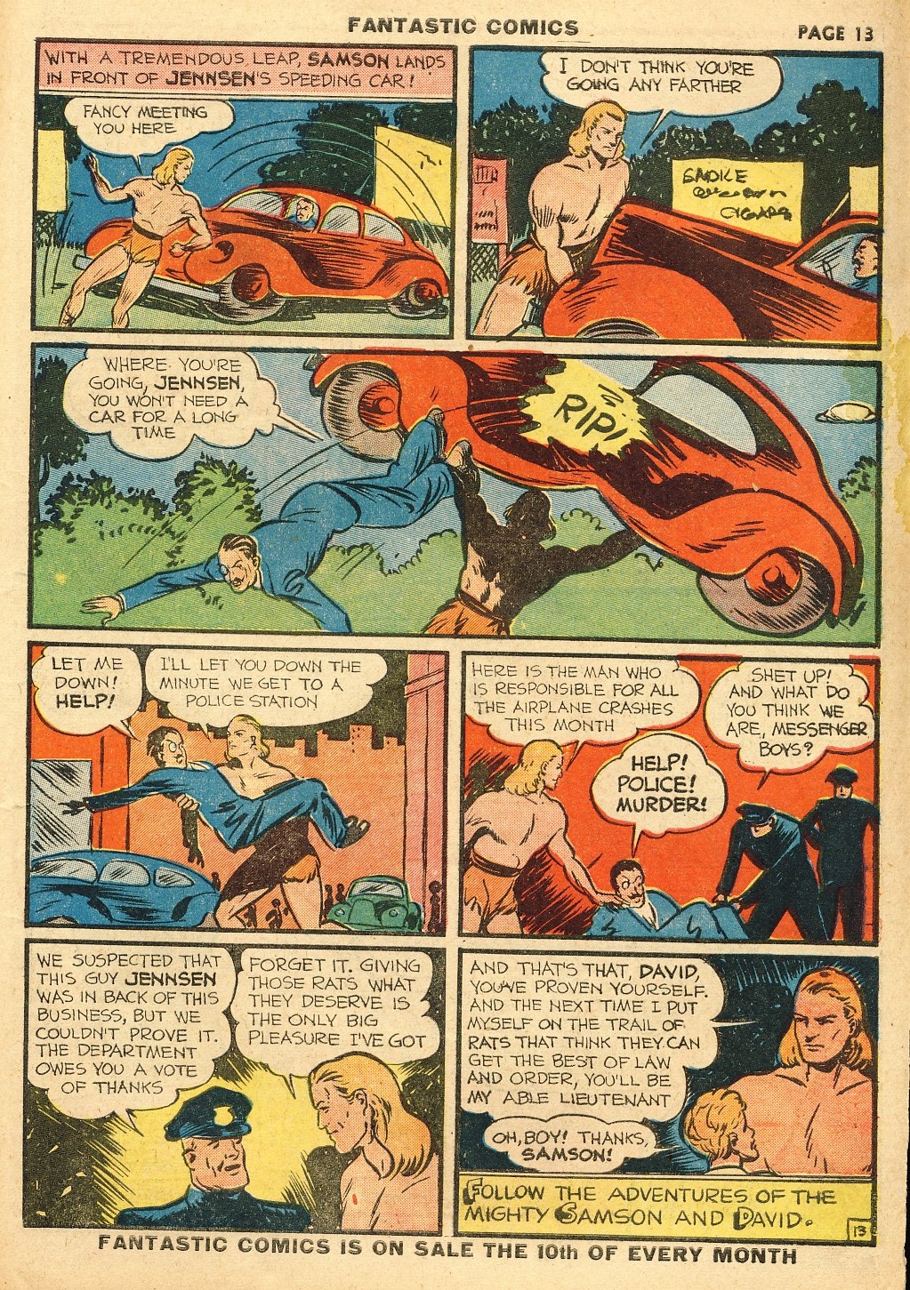 Read online Fantastic Comics comic -  Issue #10 - 14