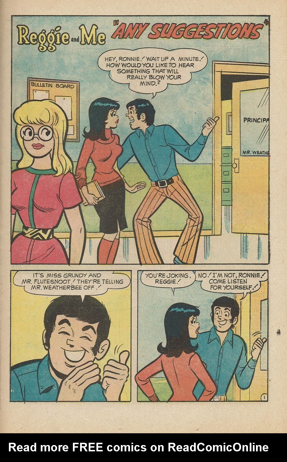 Read online Reggie and Me (1966) comic -  Issue #56 - 34