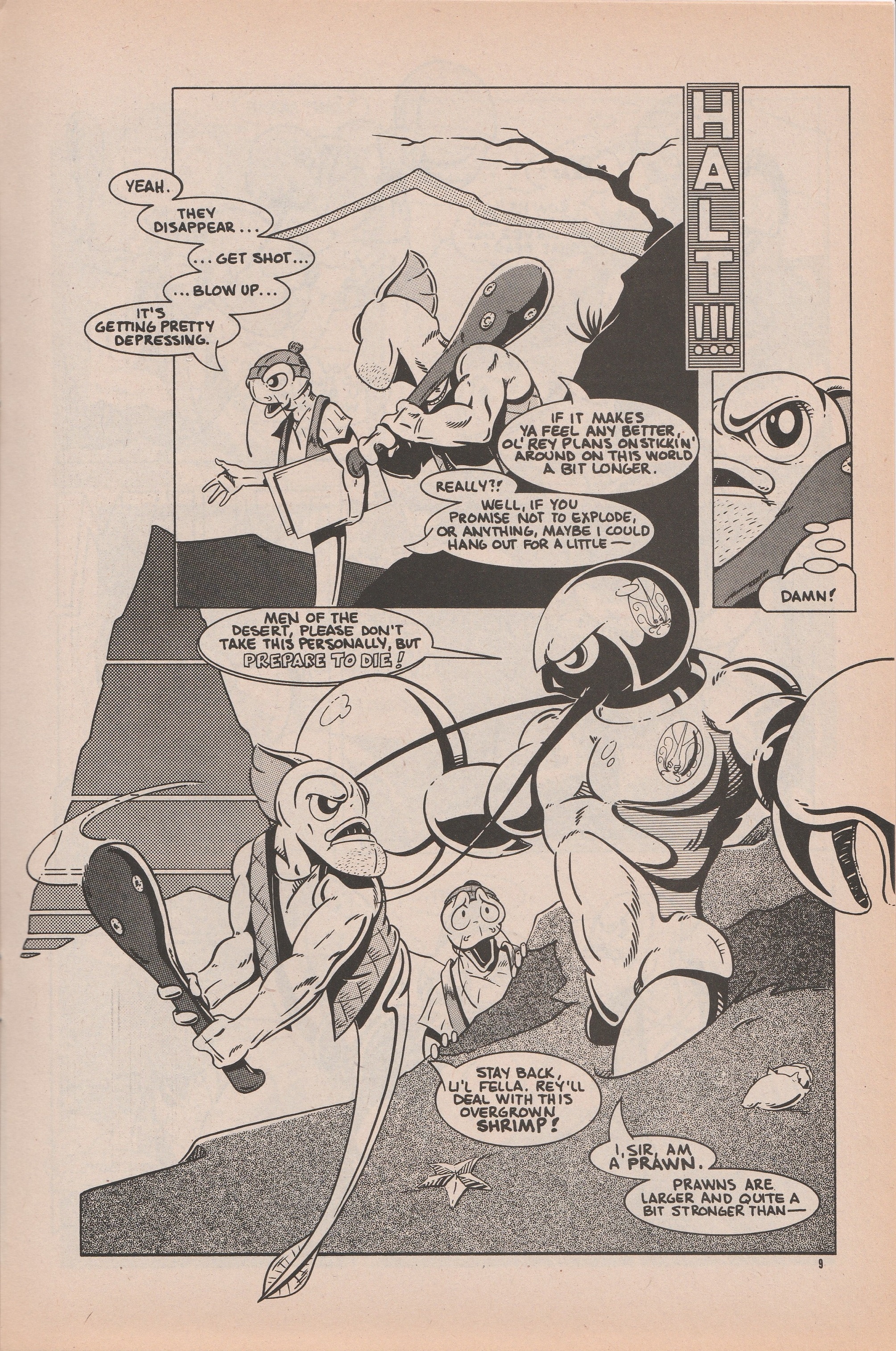 Read online The Fish Police comic -  Issue #10 - 11
