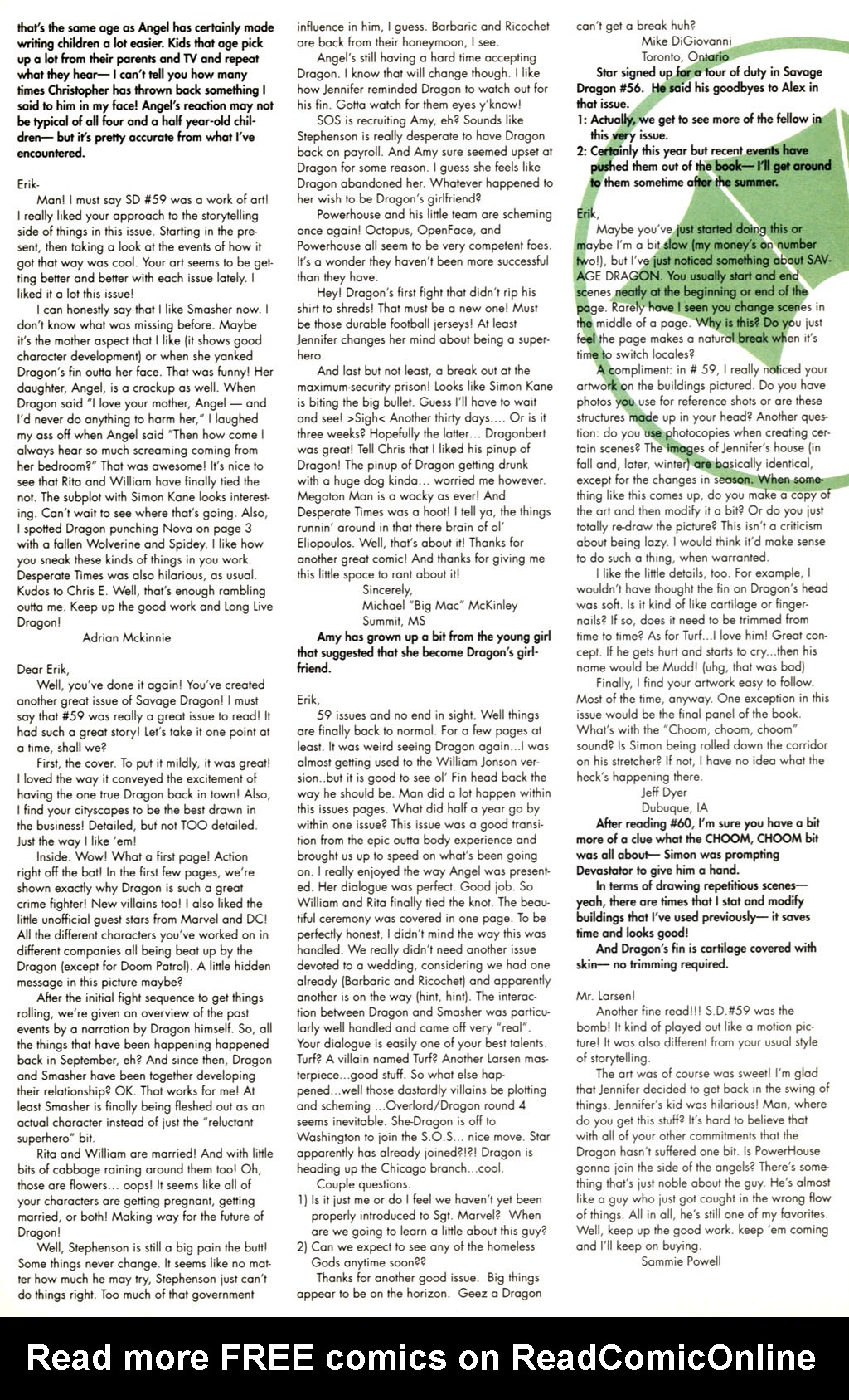 Read online The Savage Dragon (1993) comic -  Issue #61 - 24