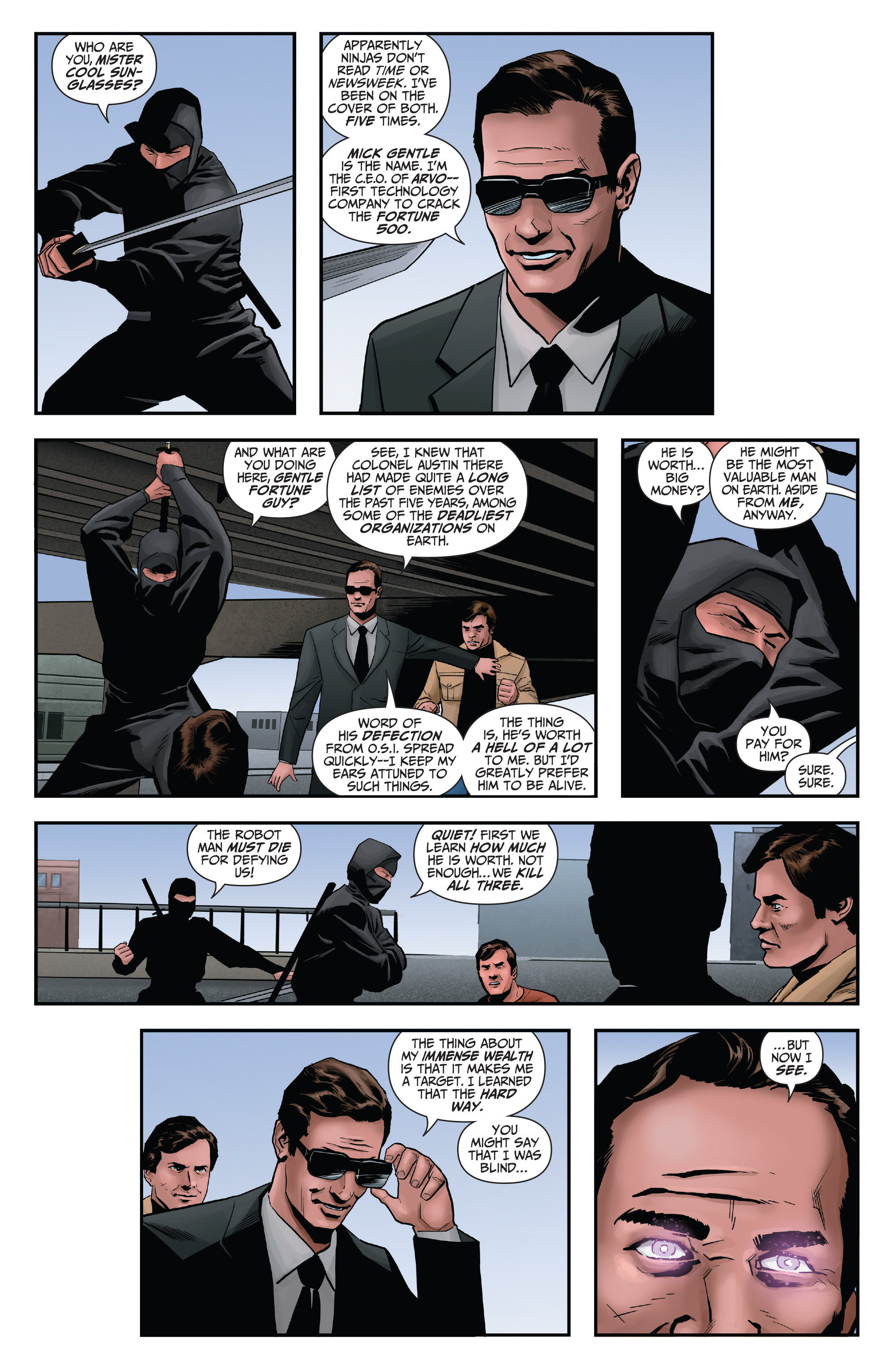 Read online The Six Million Dollar Man: Fall of Man comic -  Issue #1 - 24
