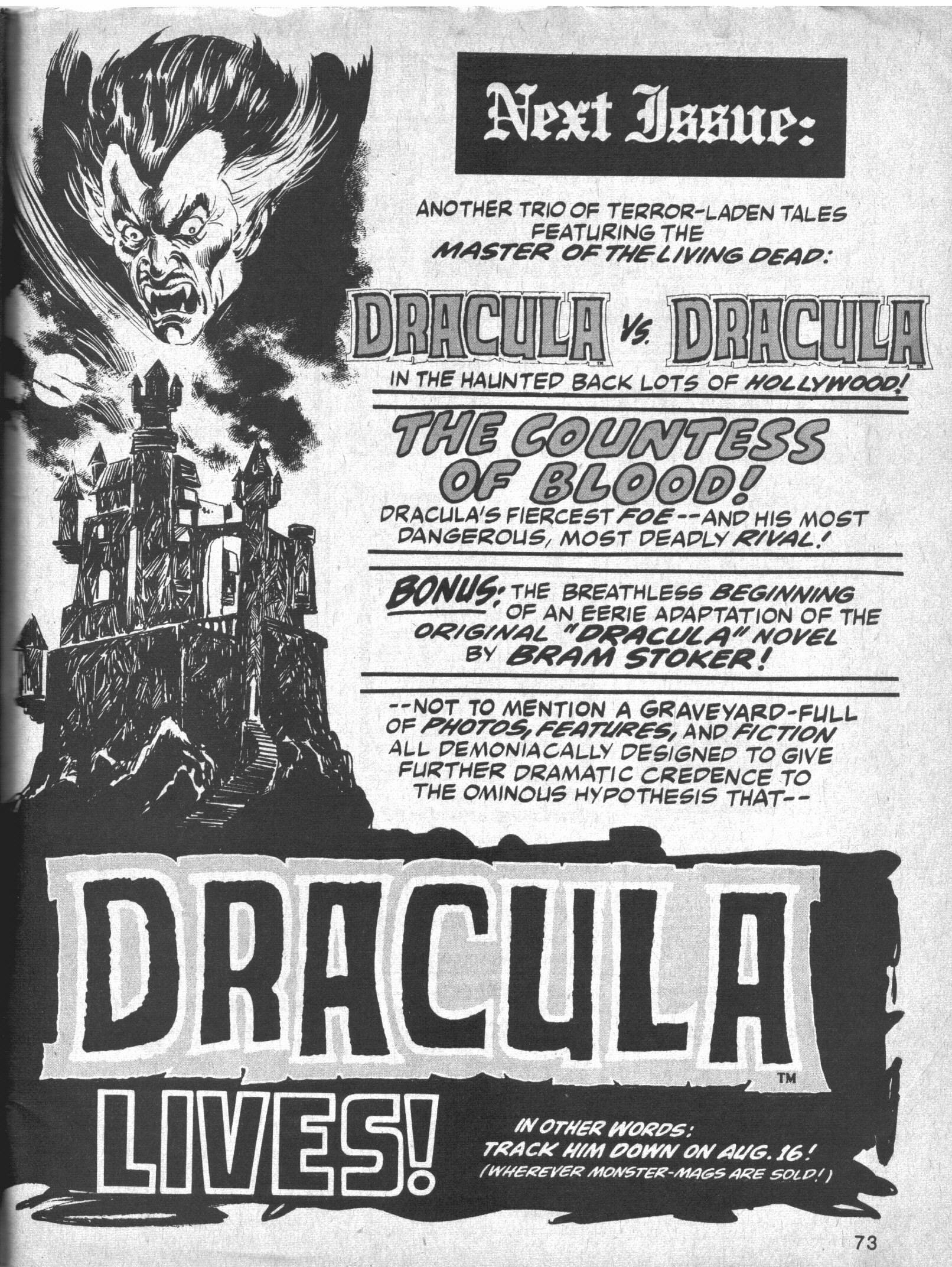 Read online Dracula Lives comic -  Issue #3 - 73