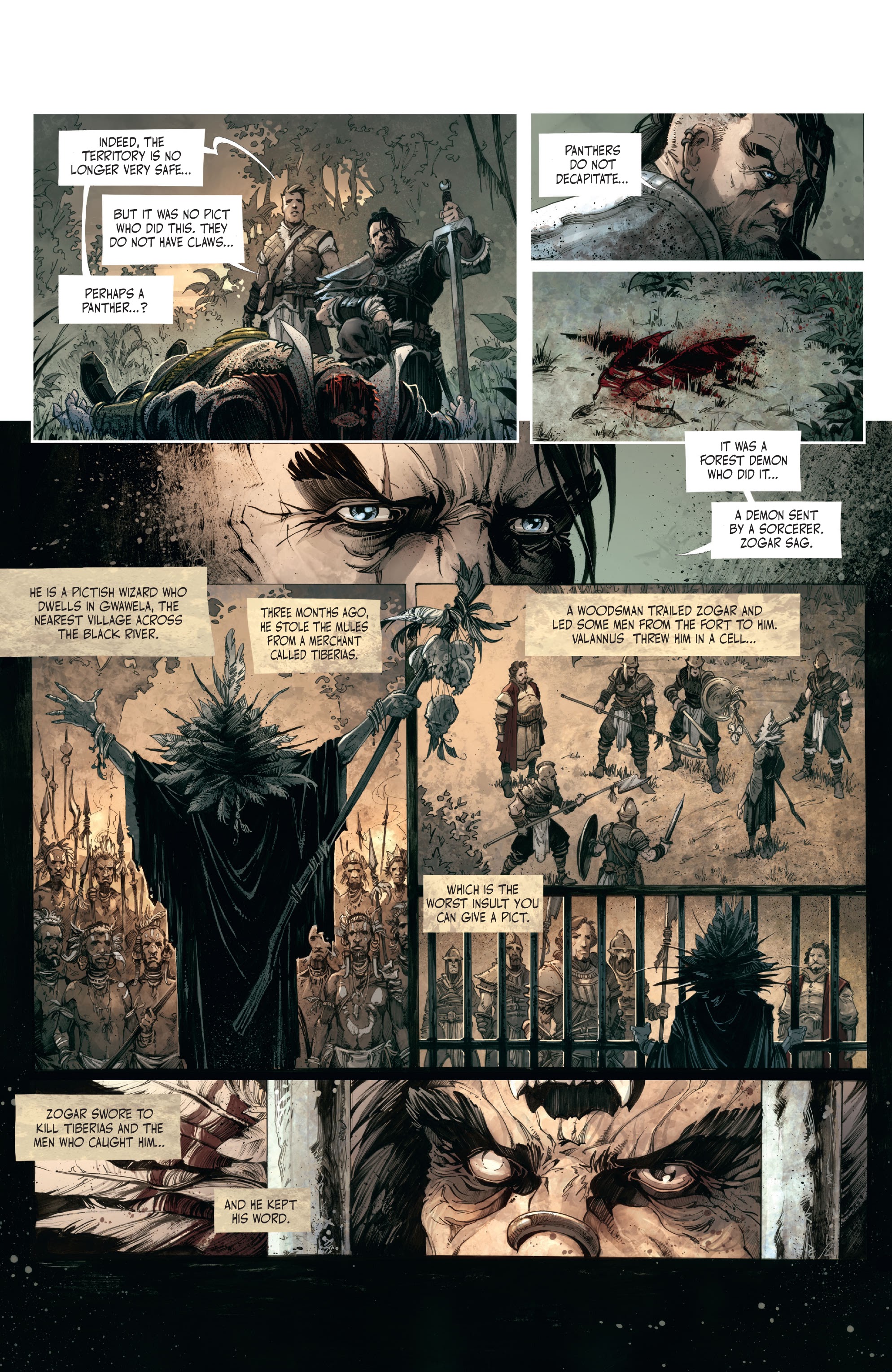 Read online The Cimmerian: Beyond The Black River comic -  Issue #1 - 8