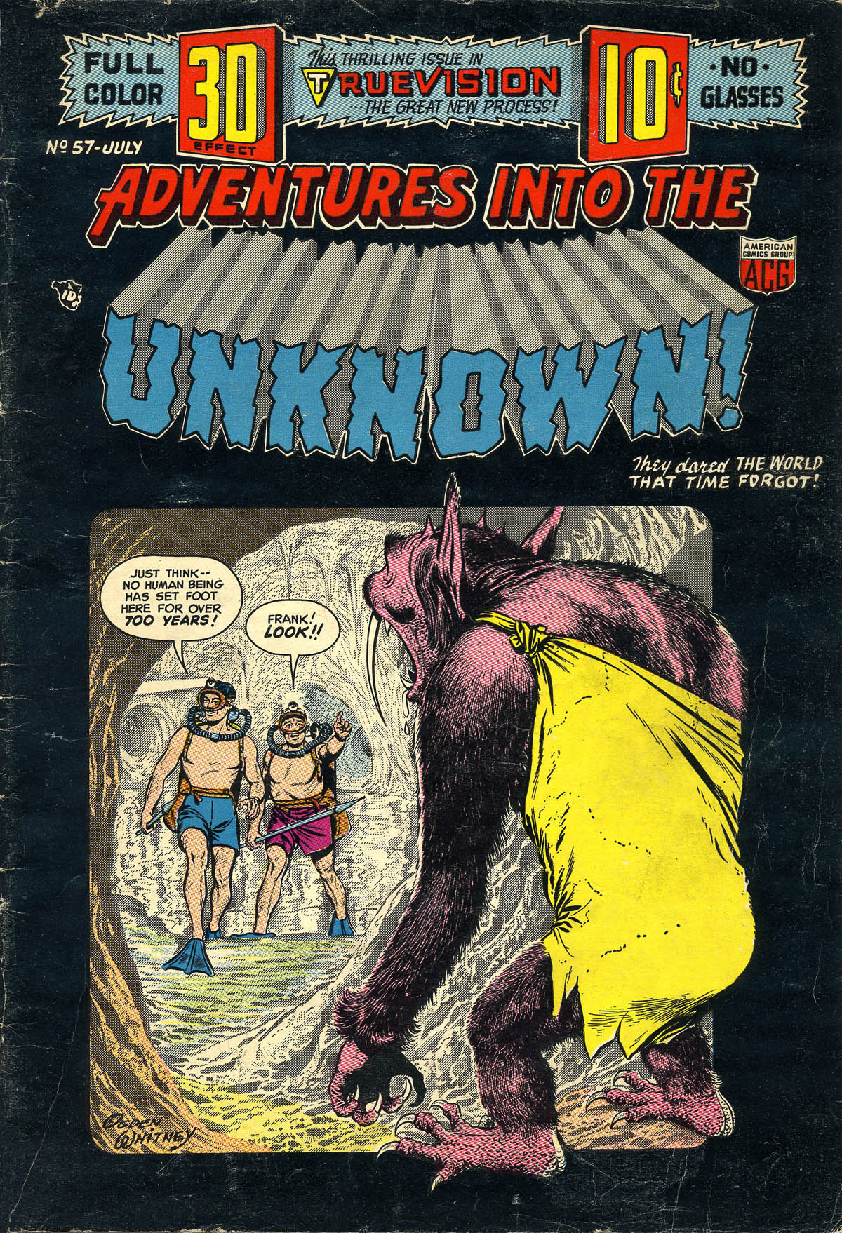 Read online Adventures Into The Unknown comic -  Issue #57 - 1