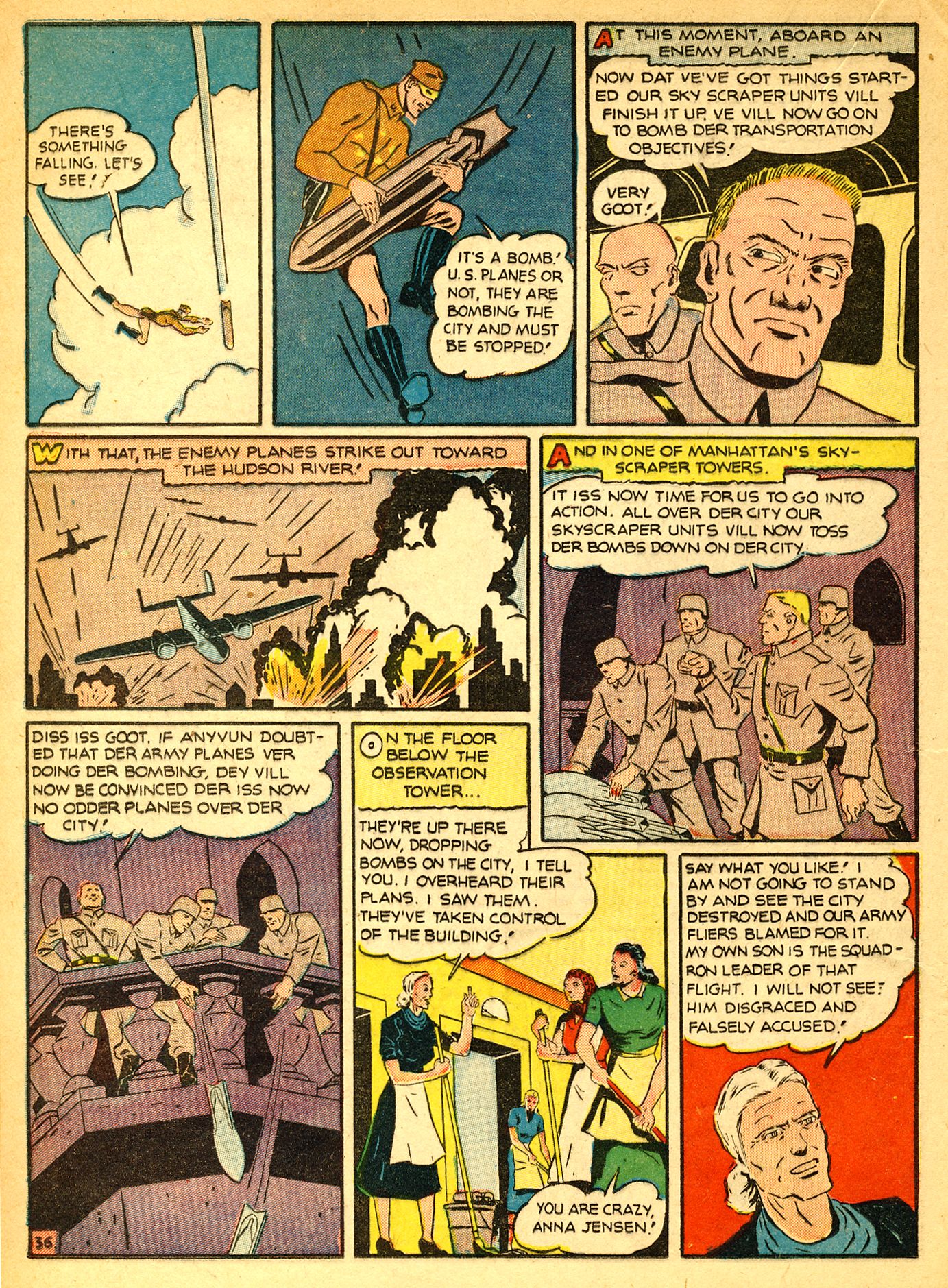 Read online Our Flag Comics comic -  Issue #2 - 37