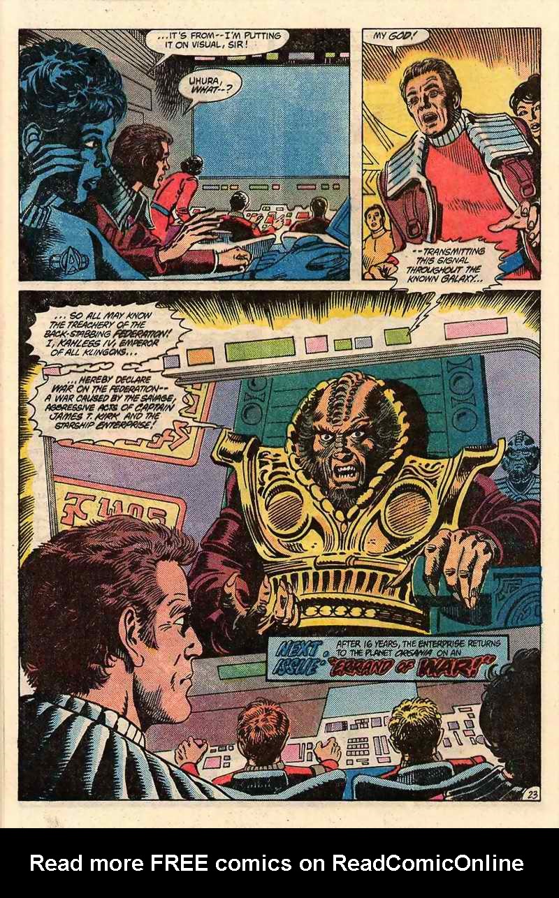Read online Star Trek (1984) comic -  Issue #2 - 24