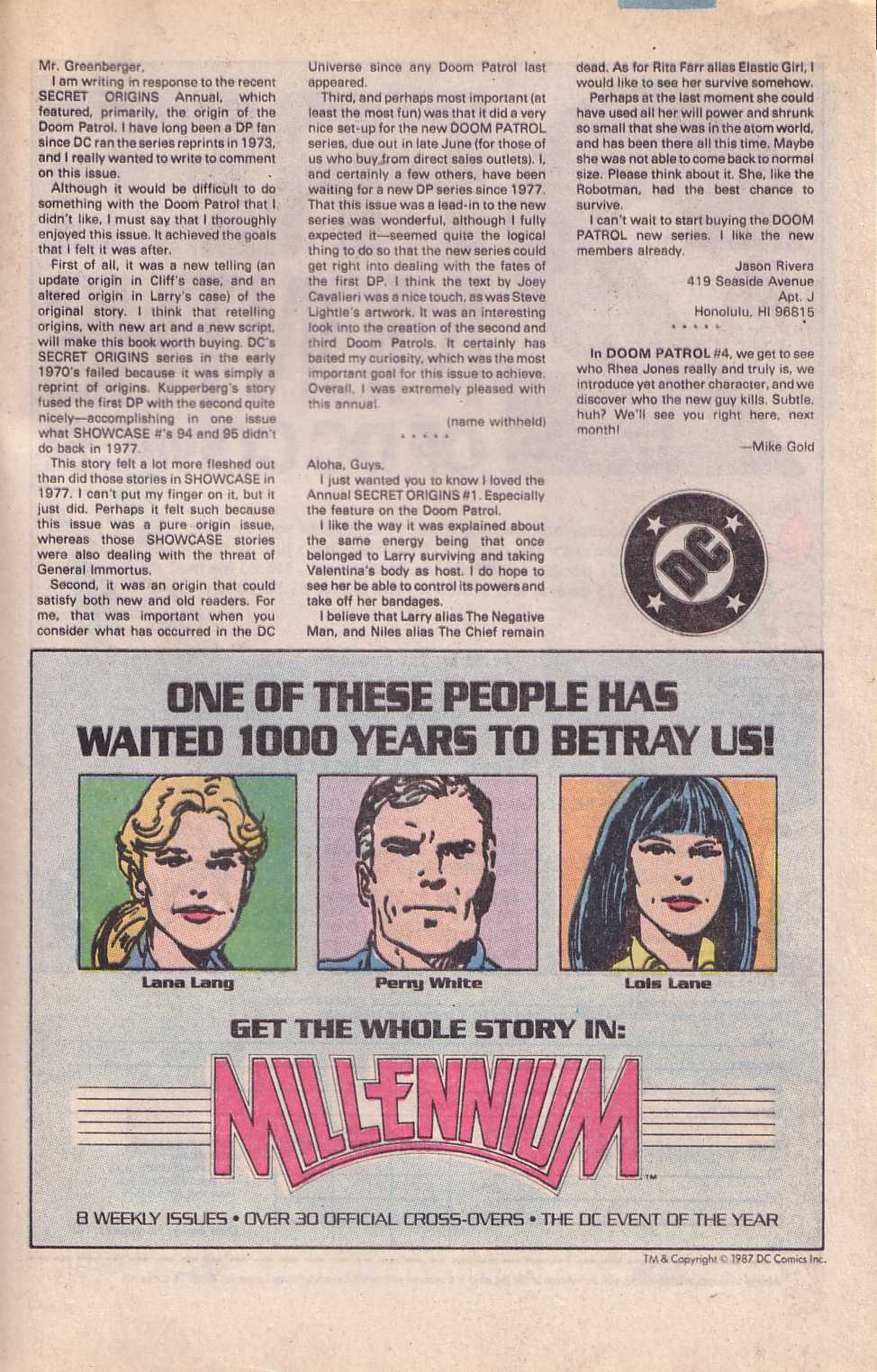 Read online Doom Patrol (1987) comic -  Issue #3 - 25