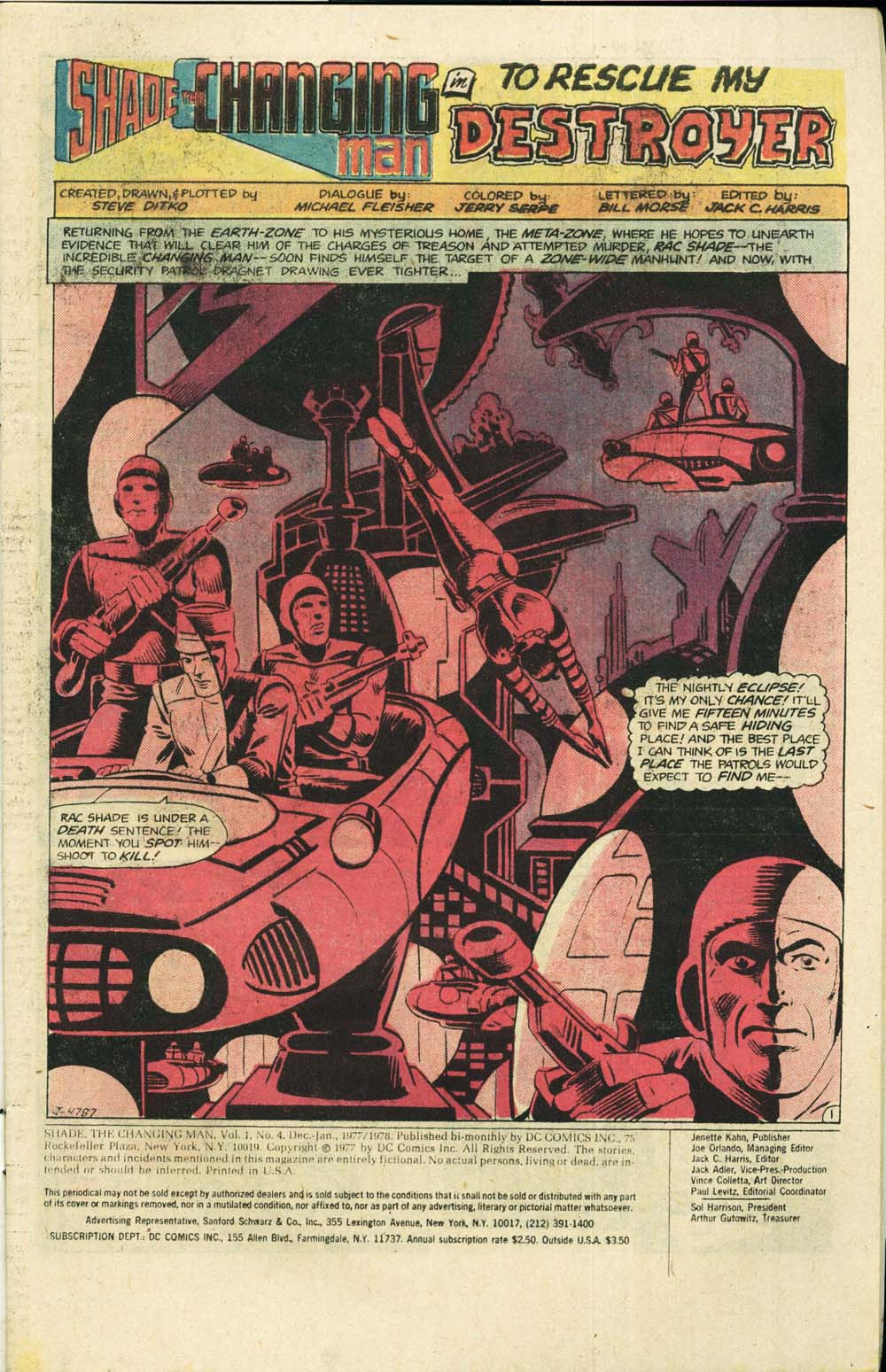 Read online Shade, the Changing Man (1977) comic -  Issue #4 - 3