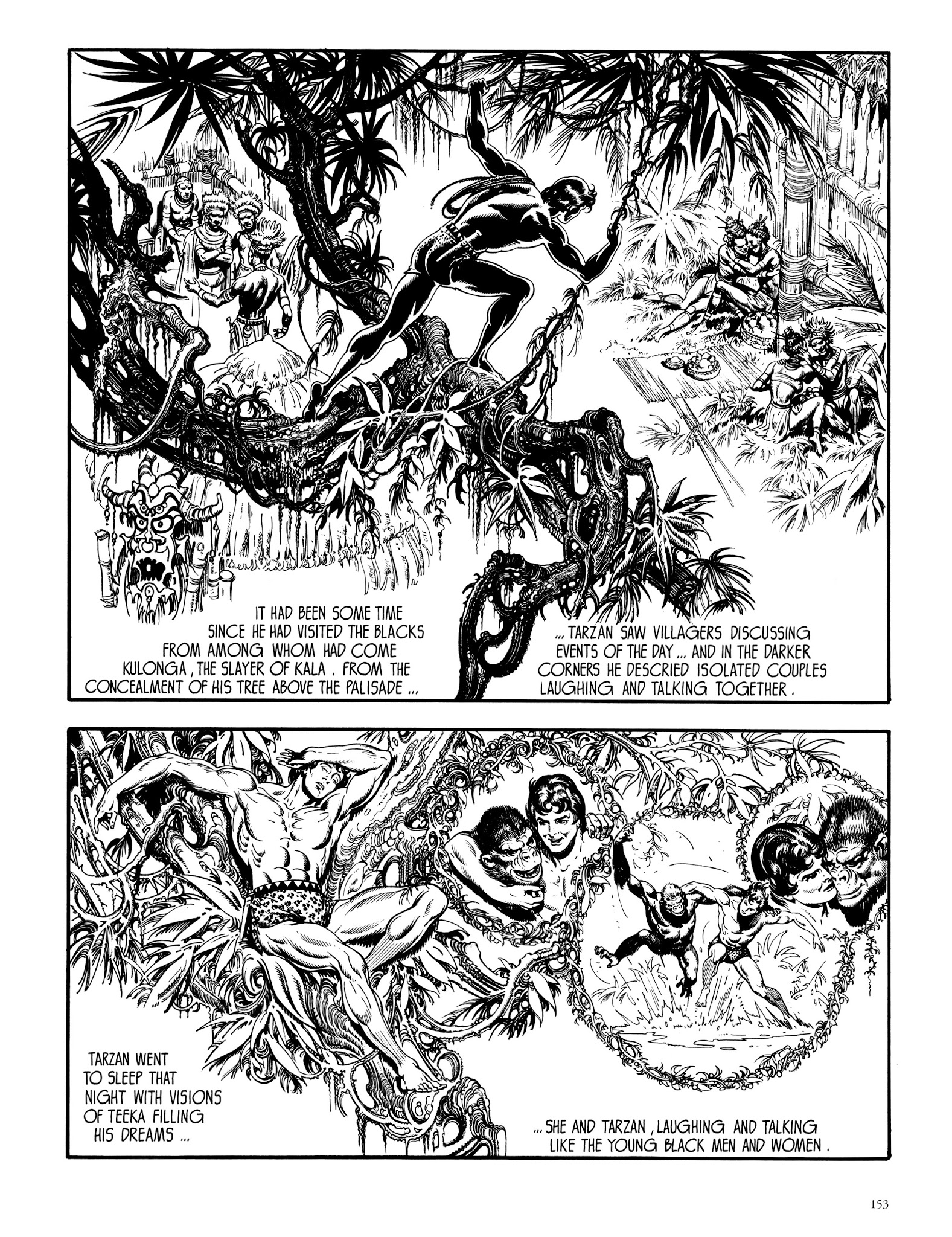 Read online Edgar Rice Burroughs' Tarzan: Burne Hogarth's Lord of the Jungle comic -  Issue # TPB - 152