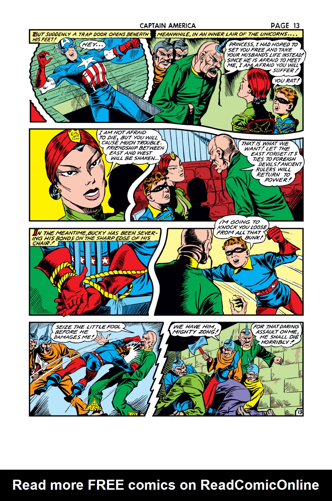 Read online Captain America Comics comic -  Issue #13 - 15