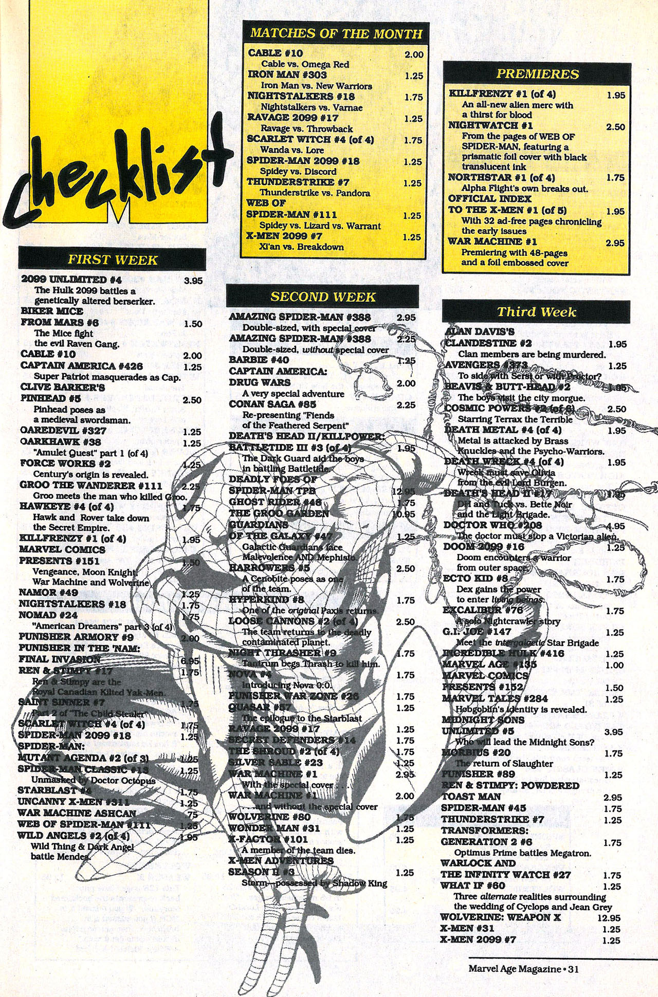 Read online Marvel Age comic -  Issue #134 - 31