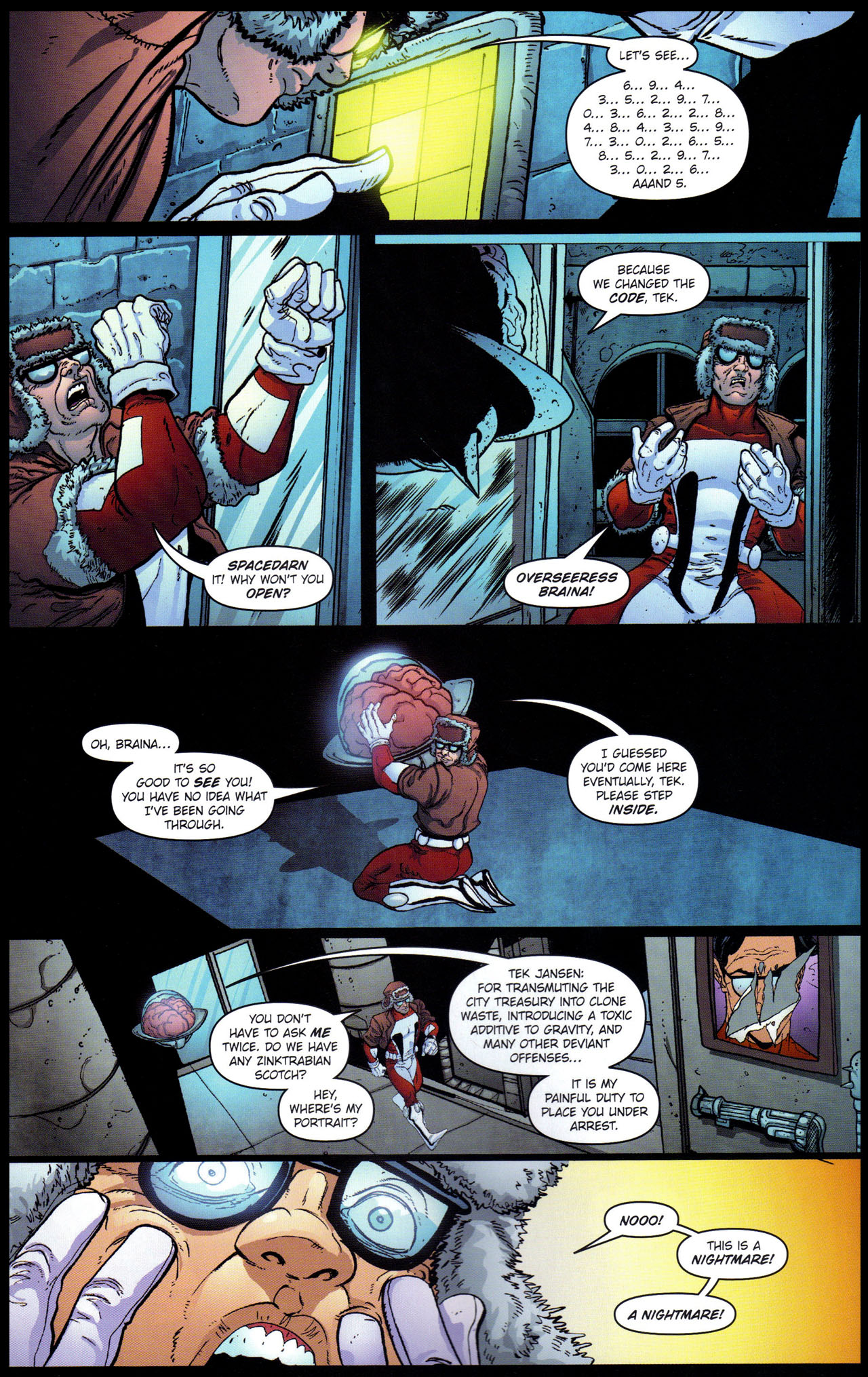 Read online Stephen Colbert's Tek Jansen comic -  Issue #4 - 10