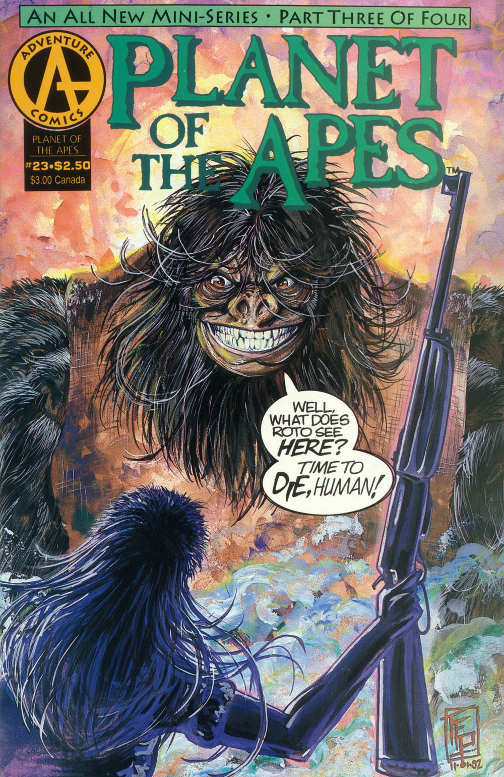 Read online Planet of the Apes (1990) comic -  Issue #23 - 1