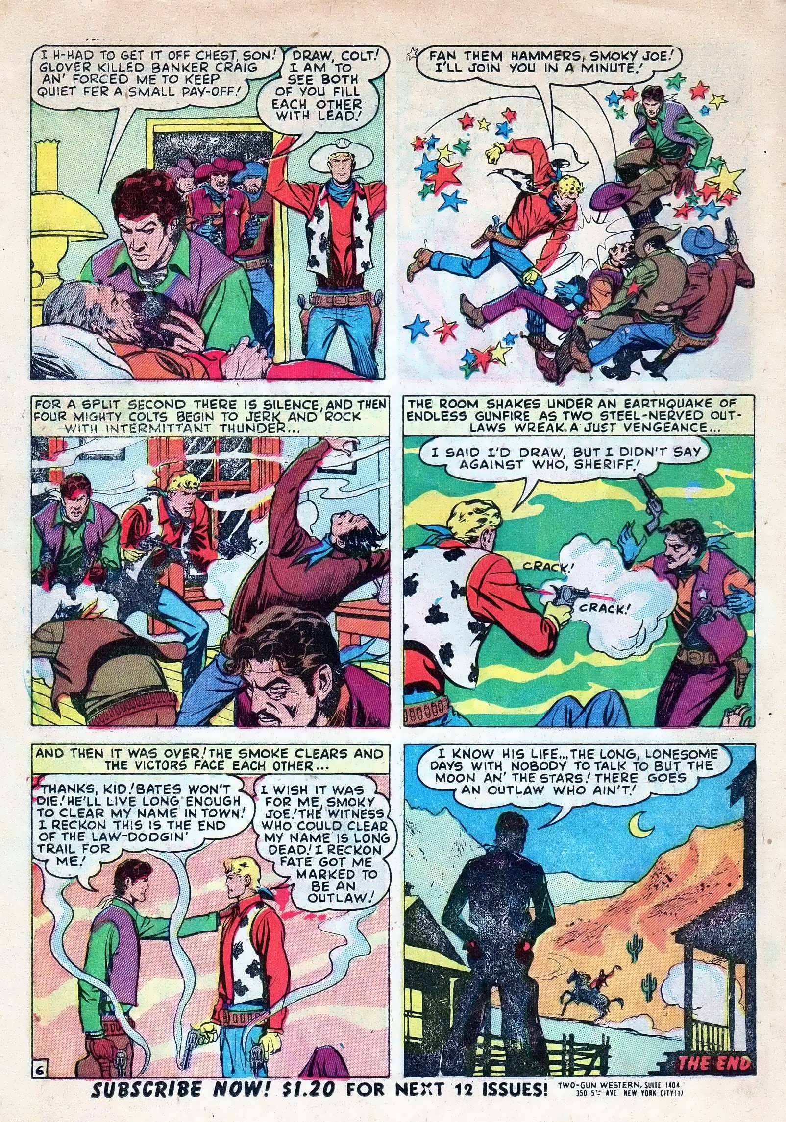 Read online Two Gun Western (1950) comic -  Issue #9 - 17