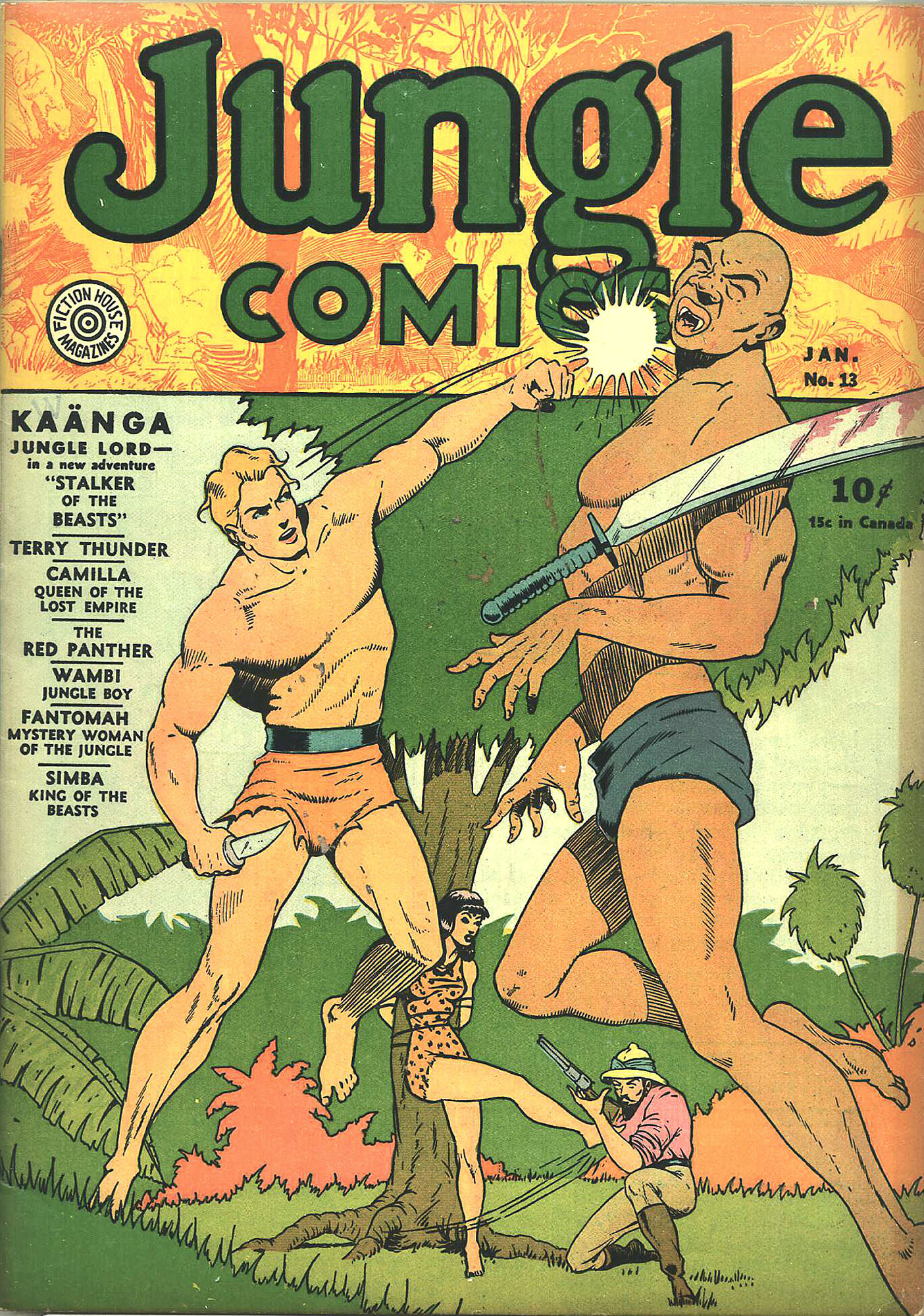 Read online Jungle Comics comic -  Issue #13 - 1