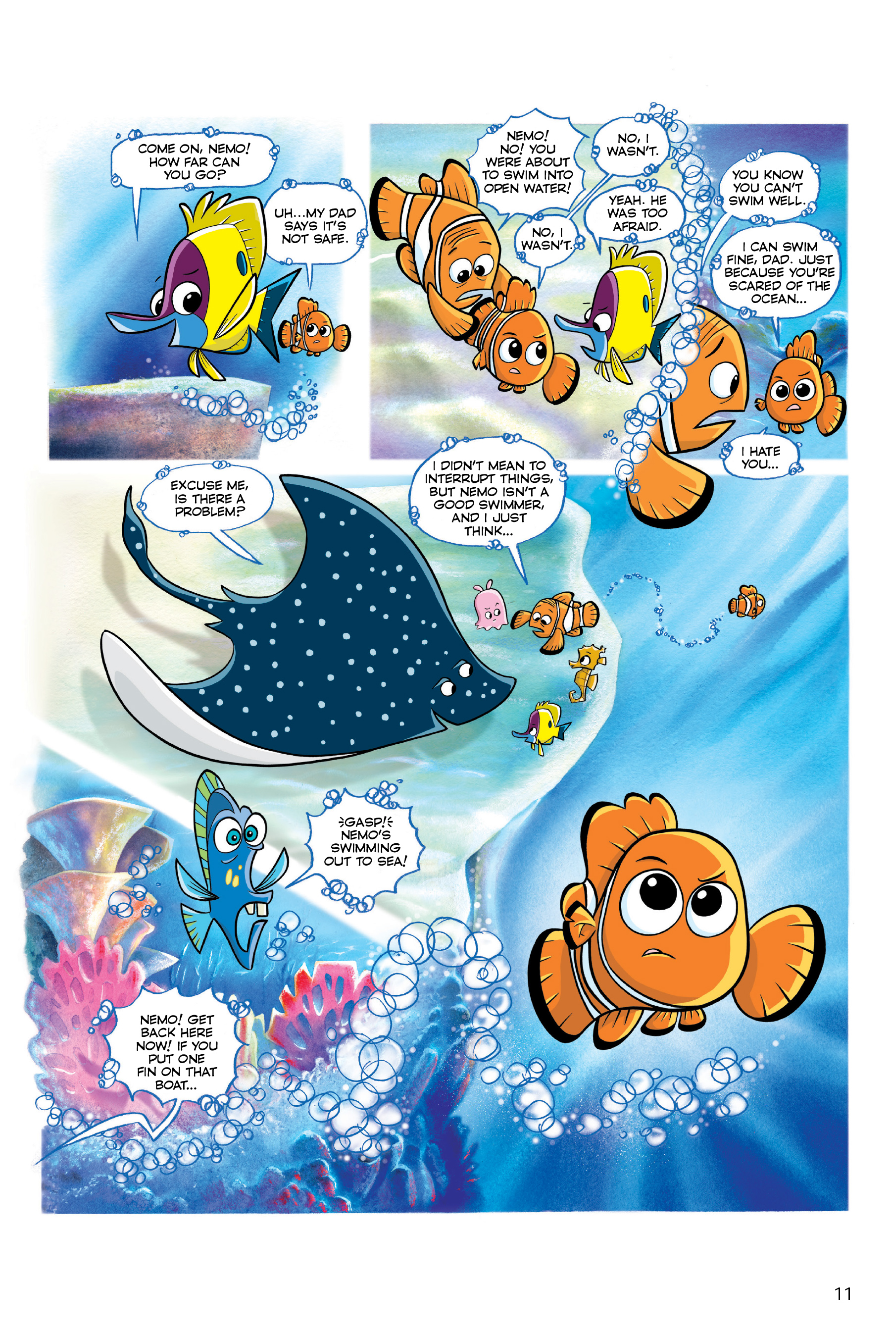 Read online Disney/PIXAR Finding Nemo and Finding Dory: The Story of the Movies in Comics comic -  Issue # TPB - 11