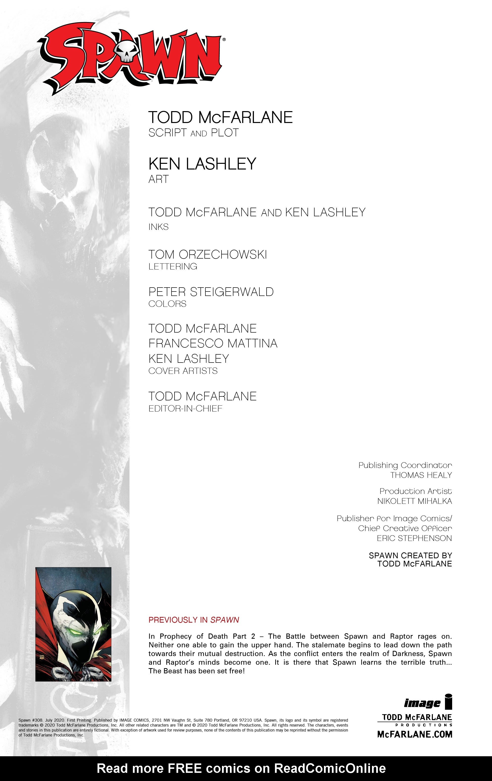 Read online Spawn comic -  Issue #308 - 2