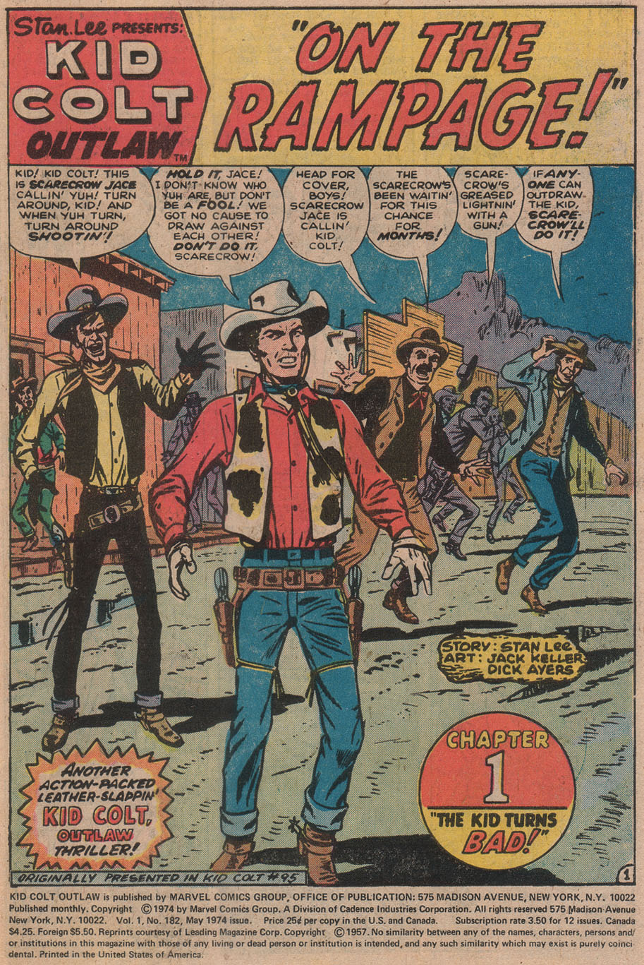 Read online Kid Colt Outlaw comic -  Issue #182 - 3