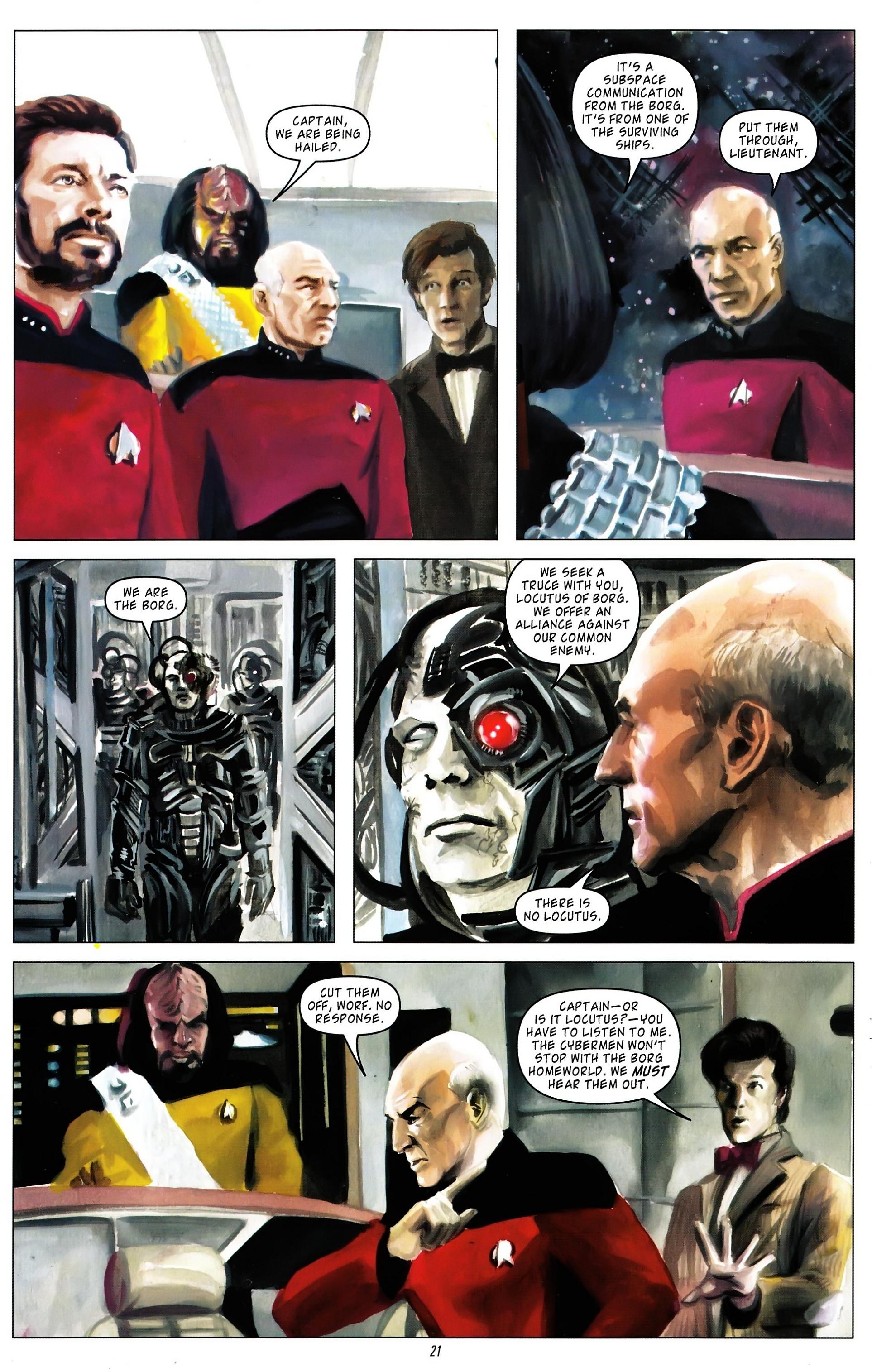 Read online Star Trek: The Next Generation/Doctor Who: Assimilation² comic -  Issue #4 - 25