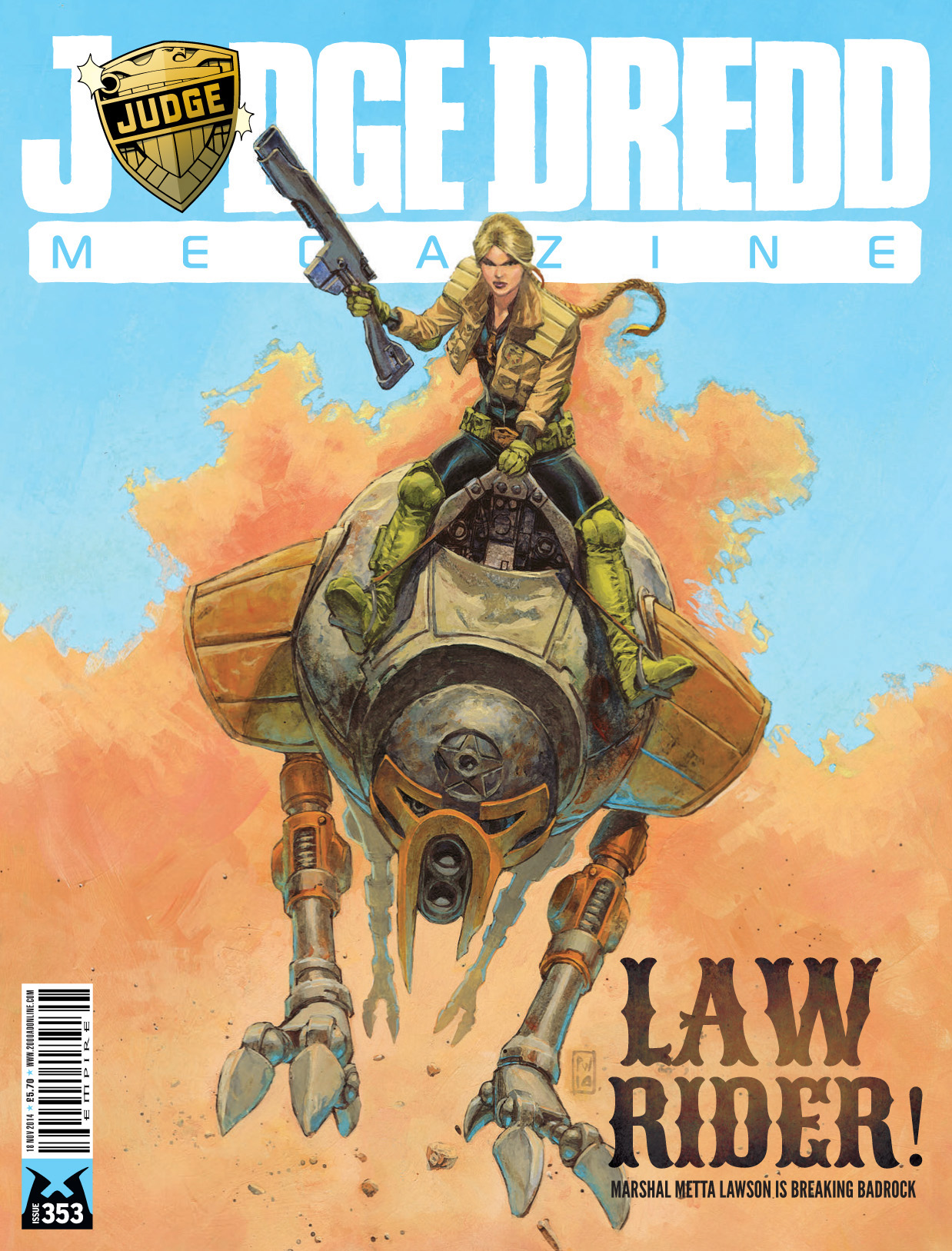 Read online Judge Dredd Megazine (Vol. 5) comic -  Issue #353 - 1