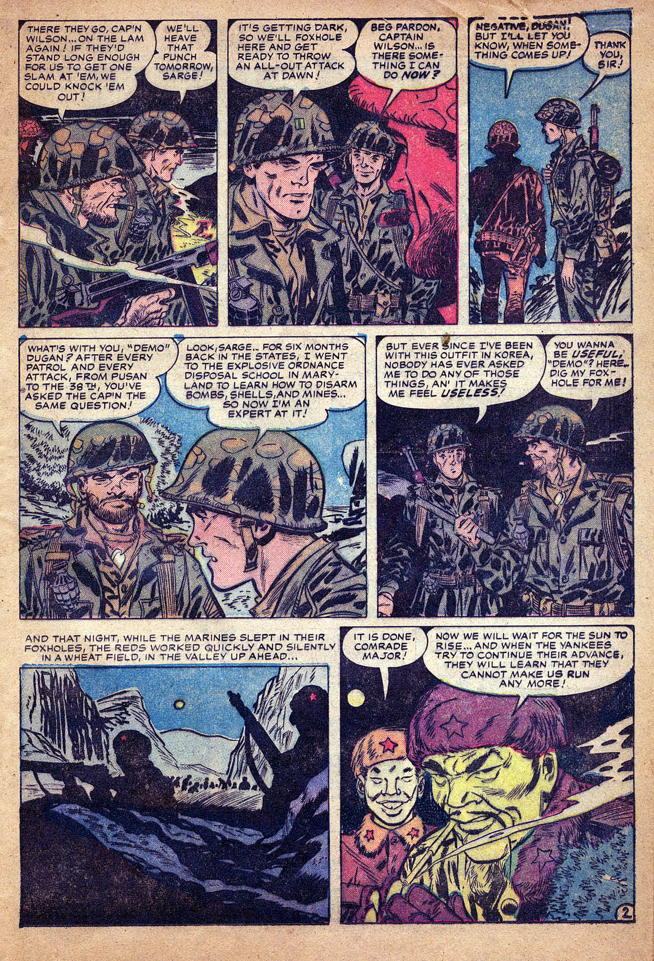 Read online Marines in Battle comic -  Issue #17 - 18