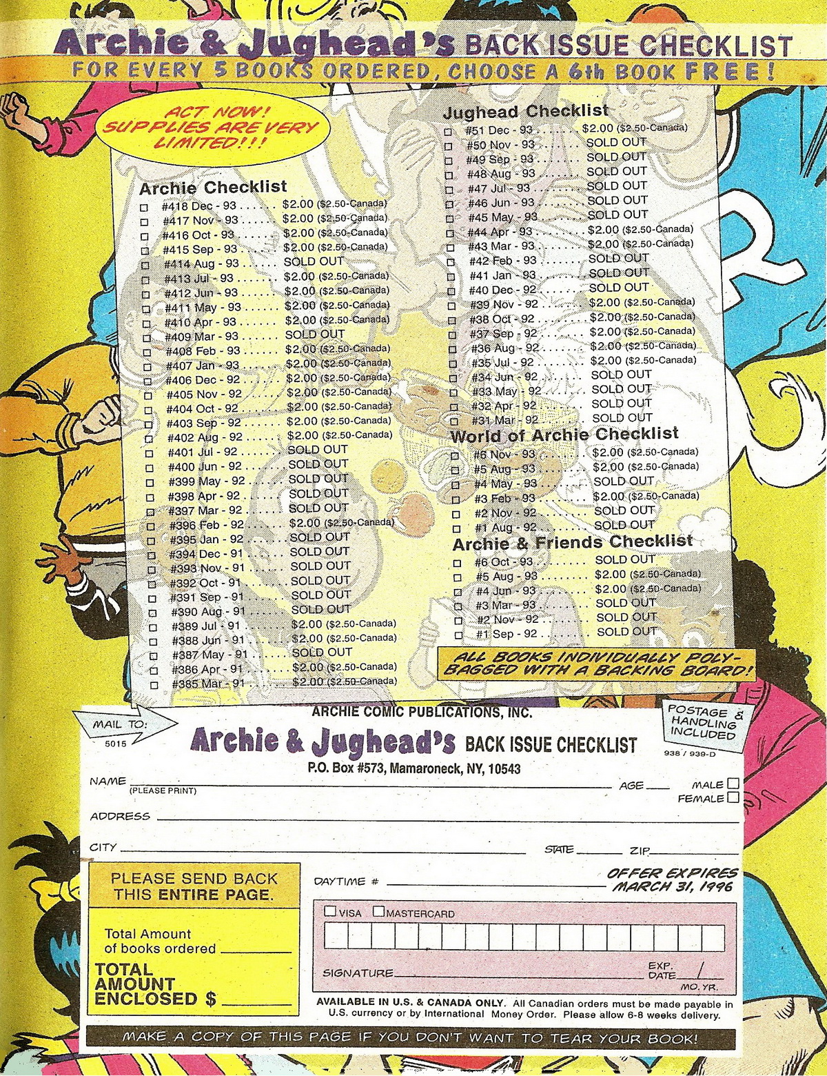 Read online Jughead's Double Digest Magazine comic -  Issue #36 - 186