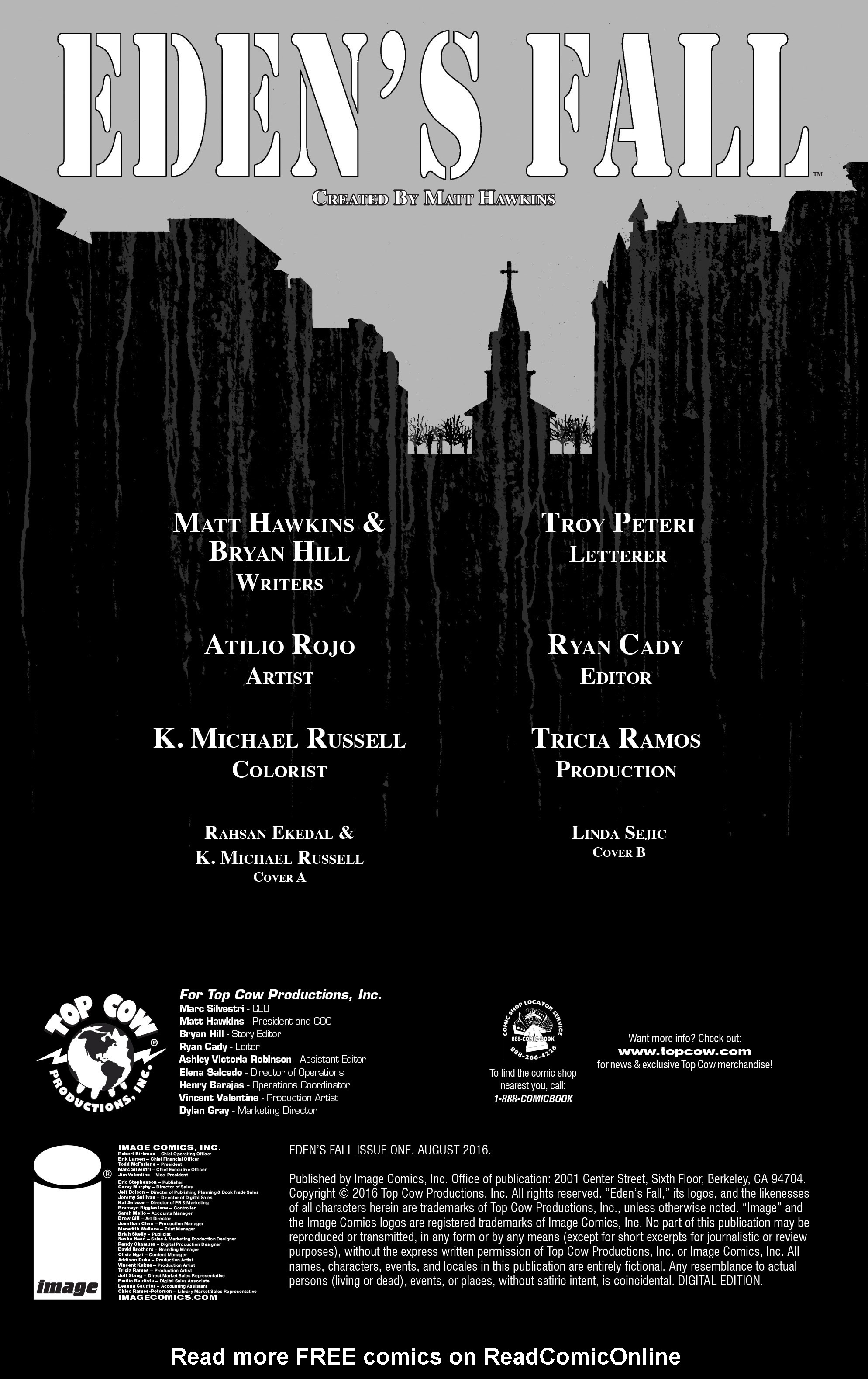 Read online Eden's Fall comic -  Issue #1 - 4