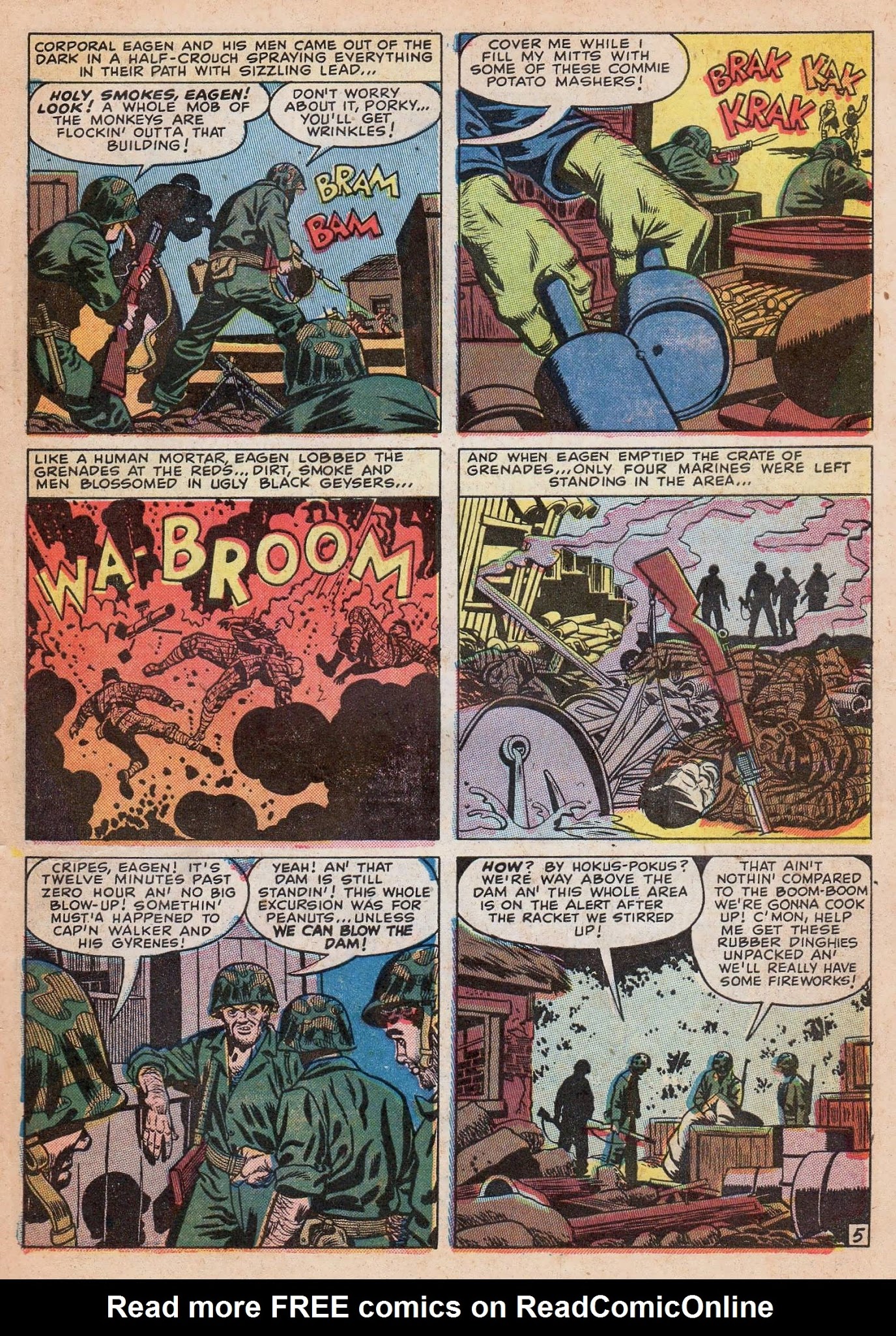 Read online War Action comic -  Issue #6 - 7