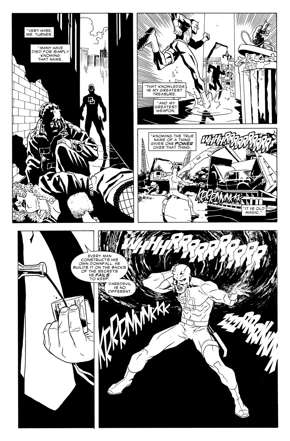 Read online Daredevil Black & White comic -  Issue # Full - 26