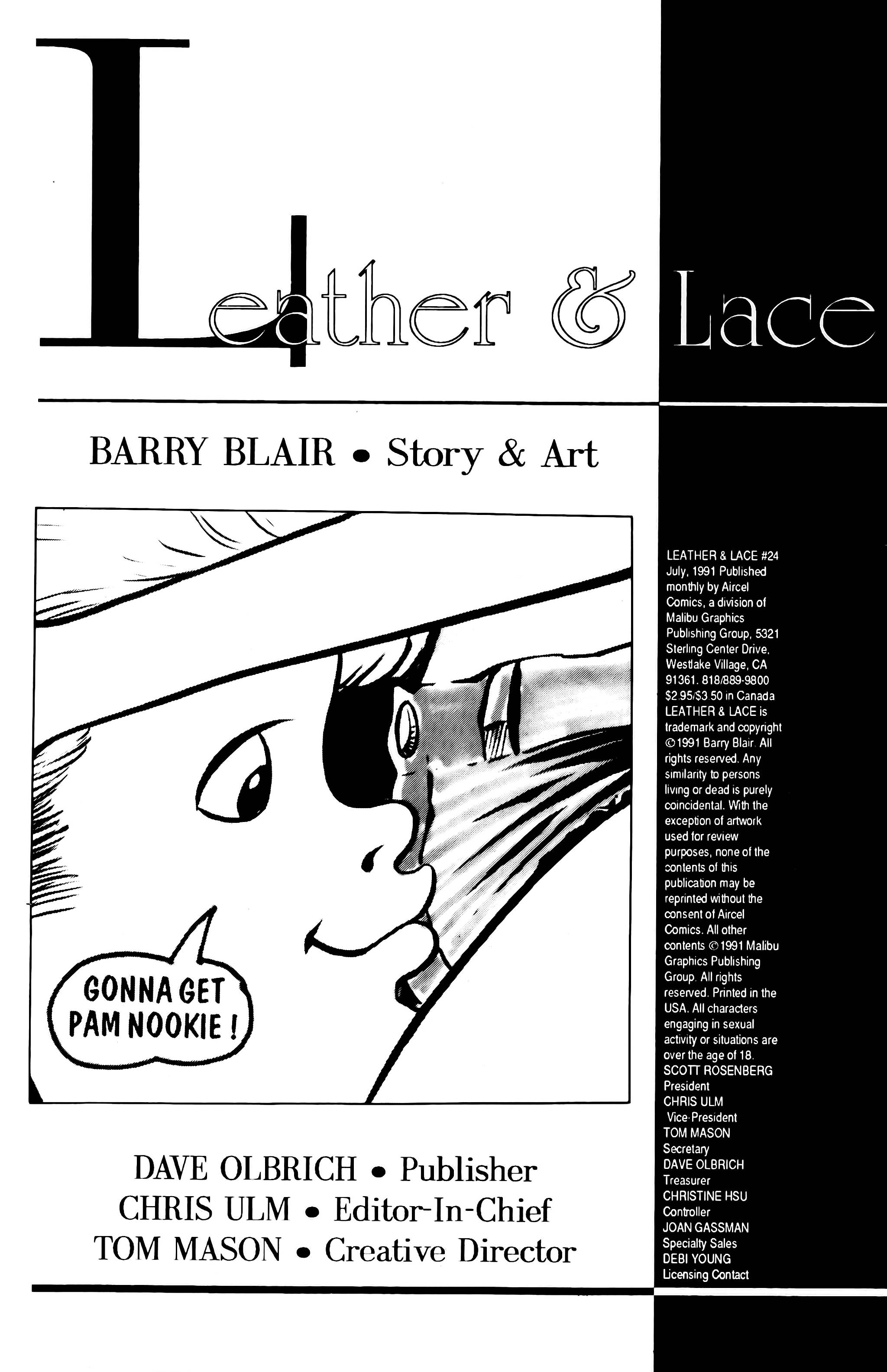 Read online Leather & Lace (1989) comic -  Issue #24 - 2