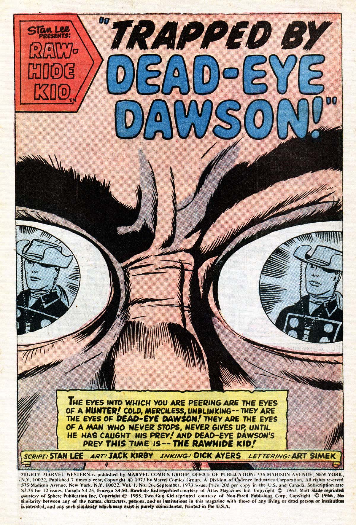 Read online The Mighty Marvel Western comic -  Issue #26 - 2