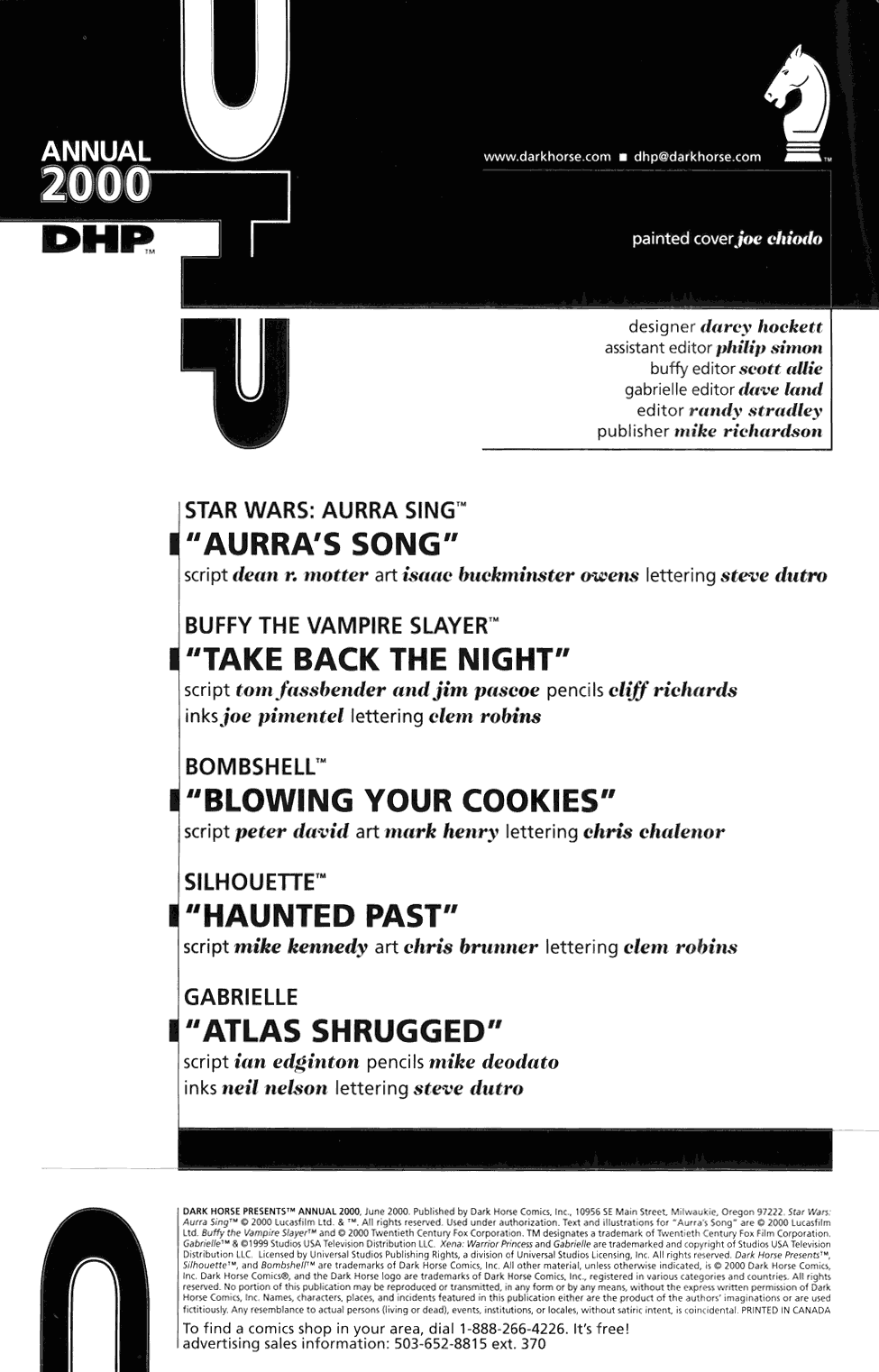 Read online Dark Horse Presents (1986) comic -  Issue # _Annual 2000 - 2